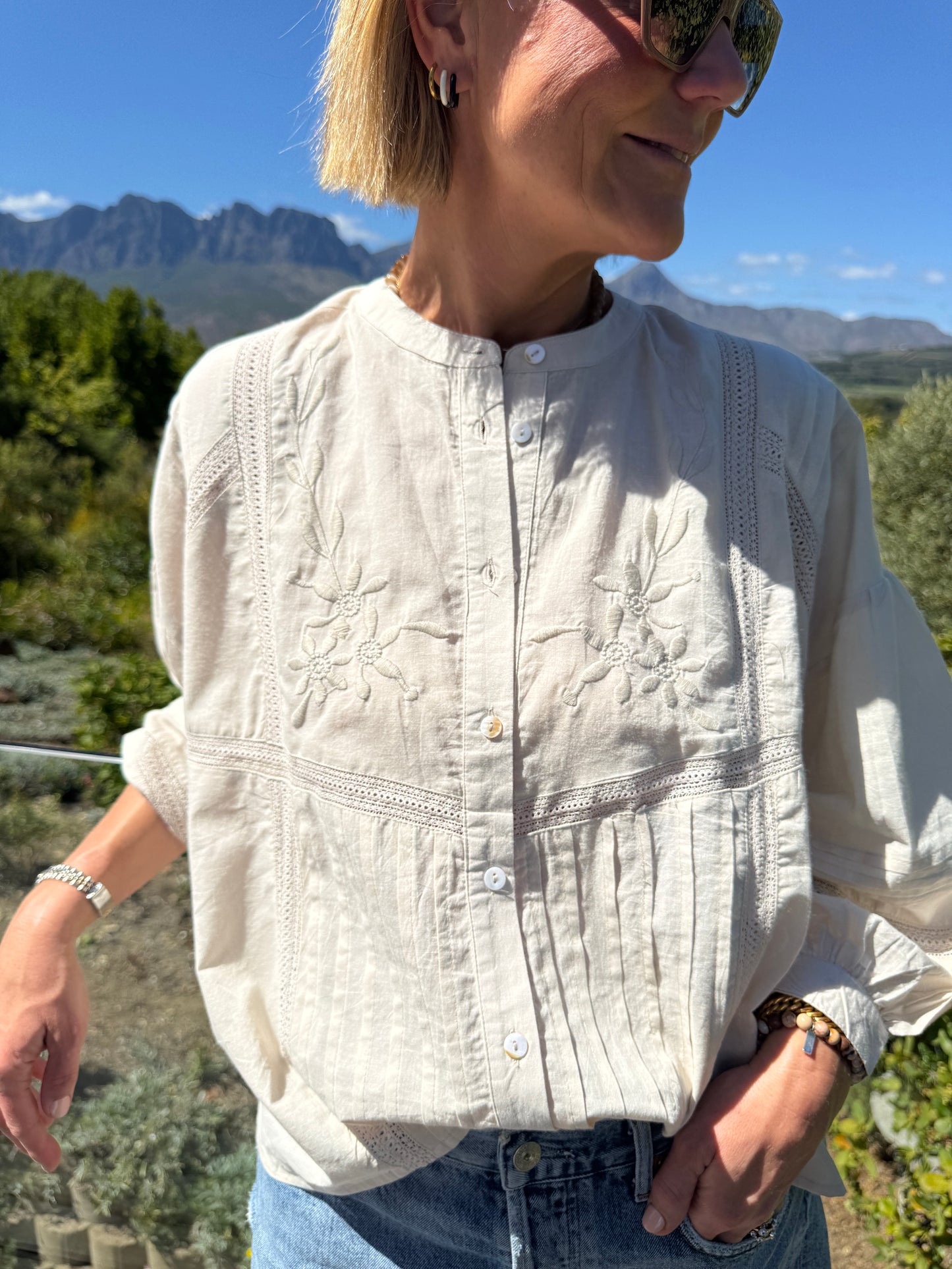 Stone Embroidered Blouse