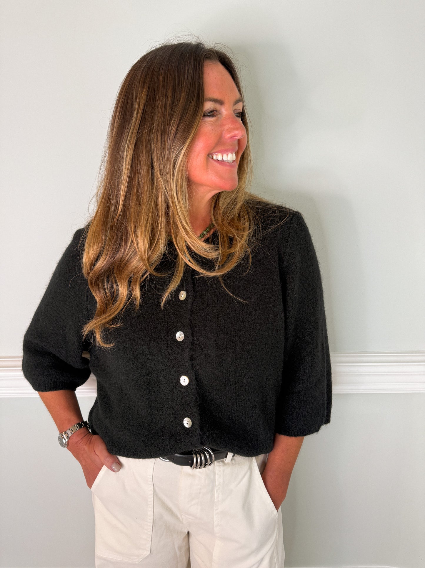 Black Everyday Cardigan