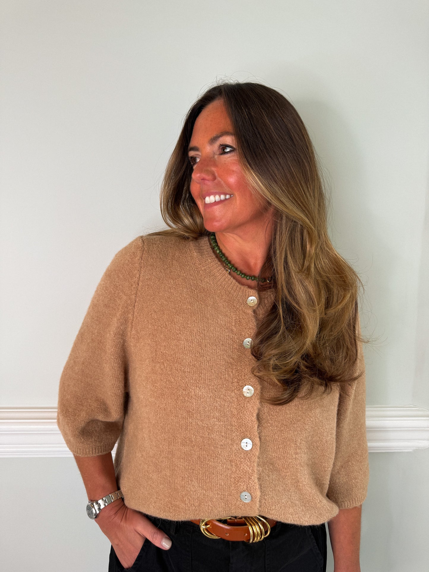 Camel Everyday Cardigan