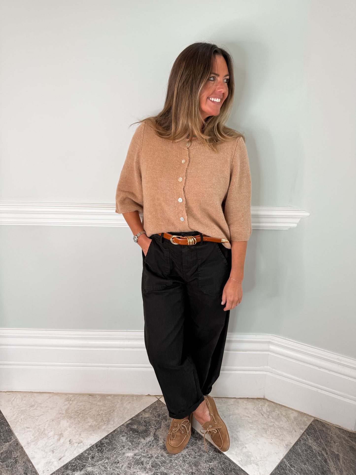 Camel Everyday Cardigan