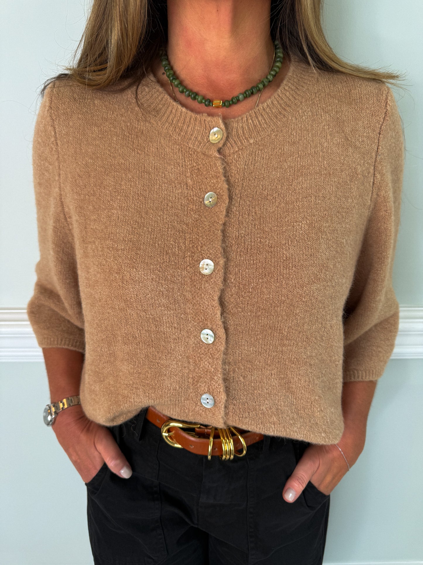 Camel Everyday Cardigan