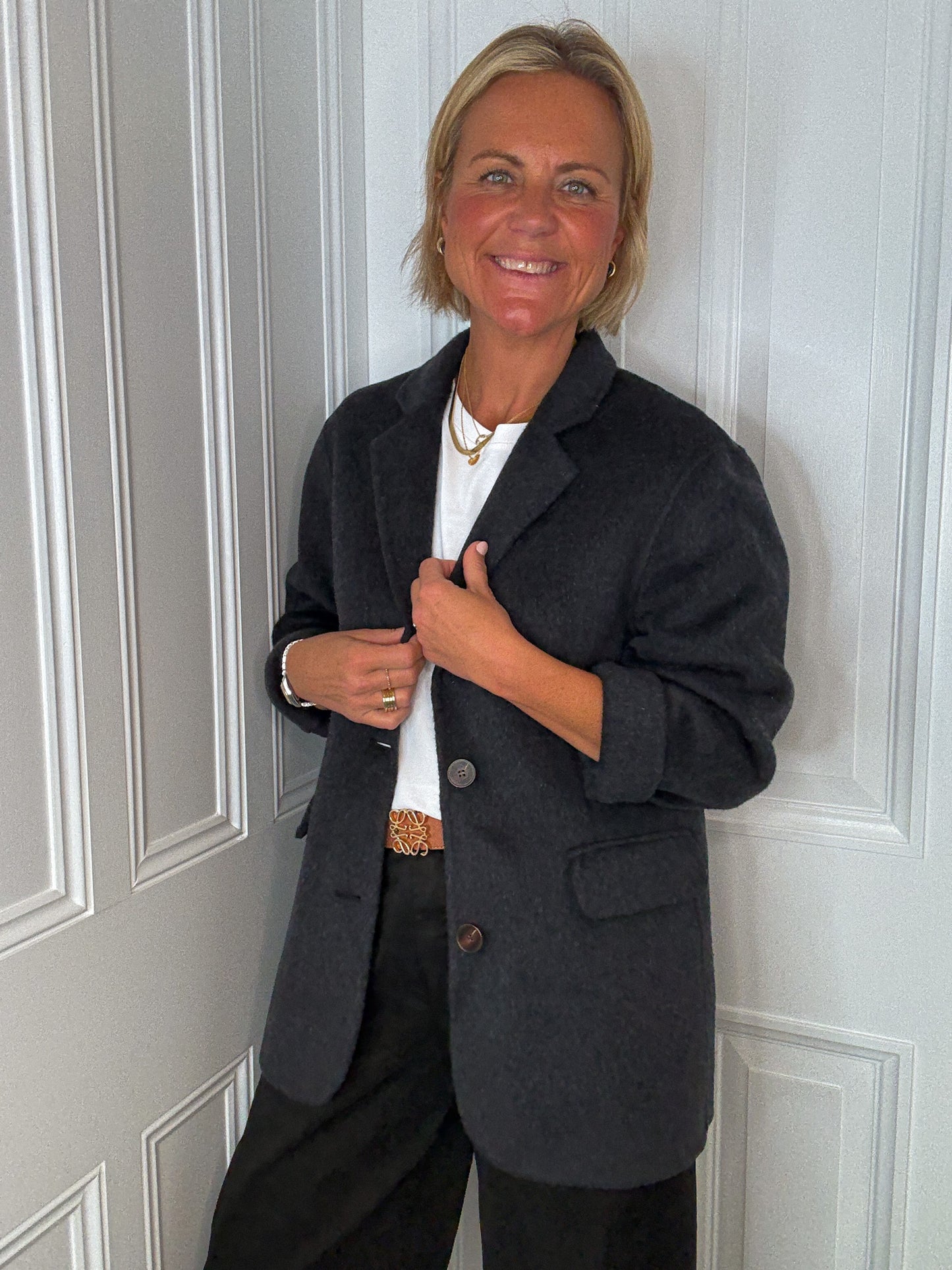Charcoal Classic Wool Blazer