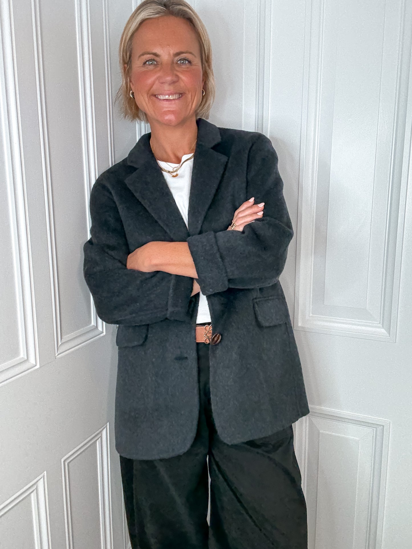Charcoal Classic Wool Blazer