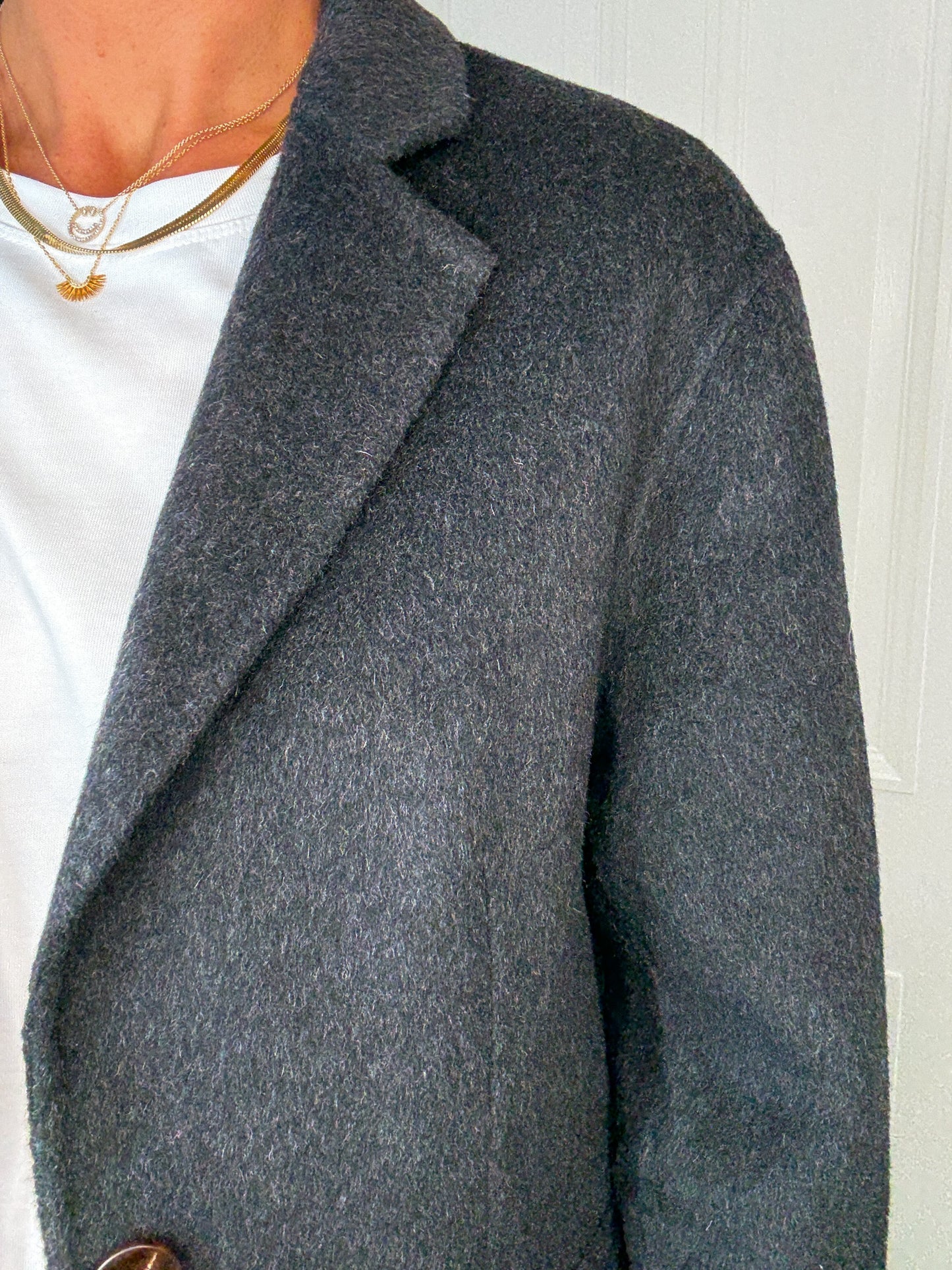 Charcoal Classic Wool Blazer