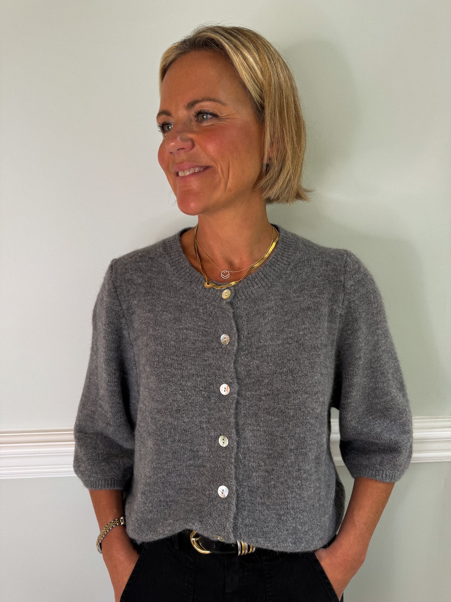 Grey Everyday Cardigan