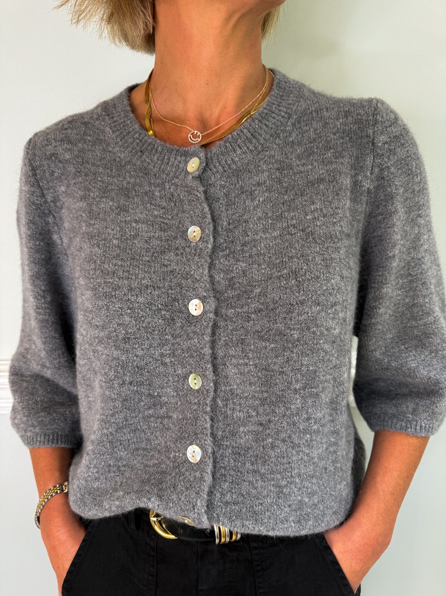 Grey Everyday Cardigan