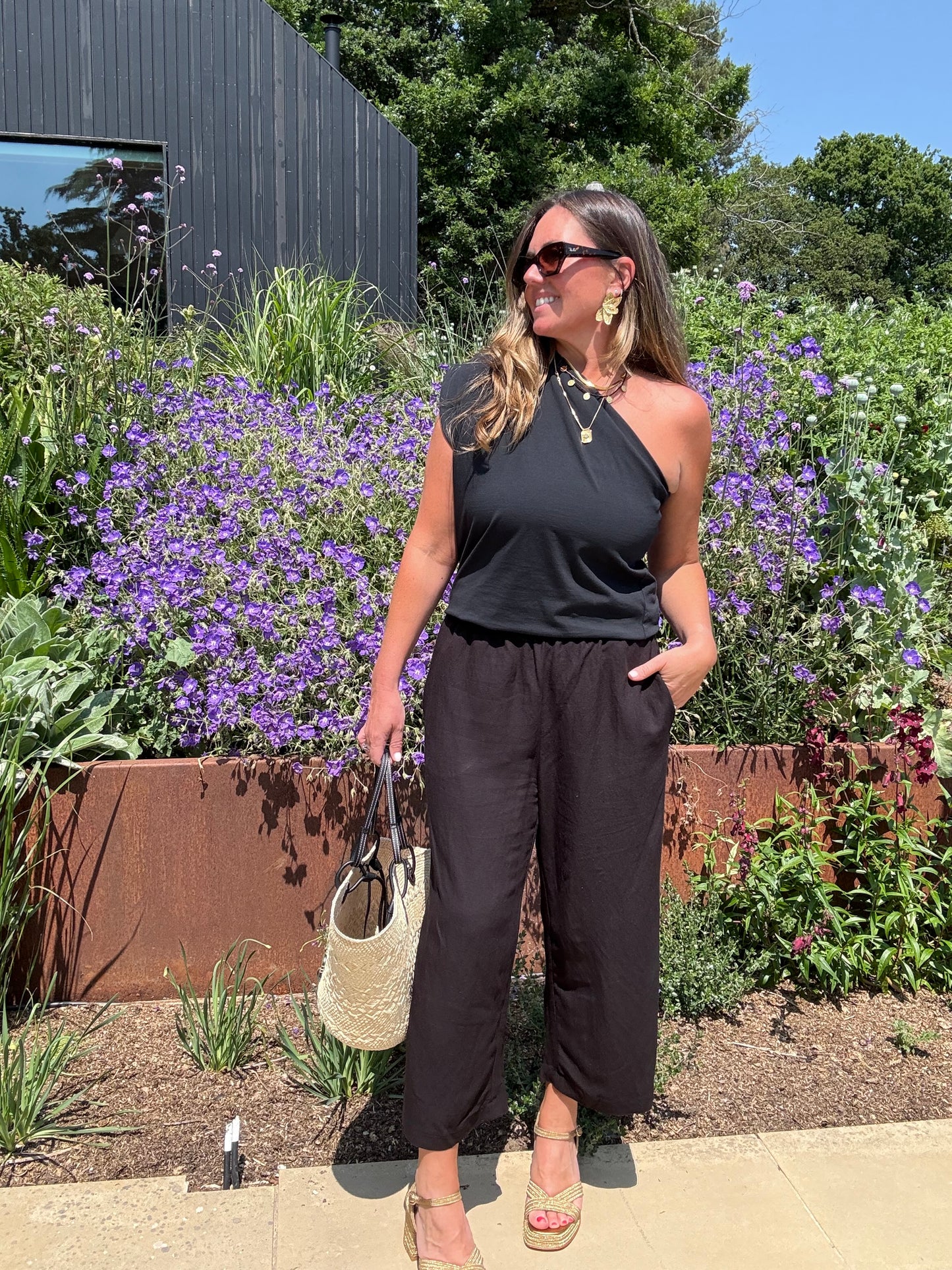 Black One Shoulder Top