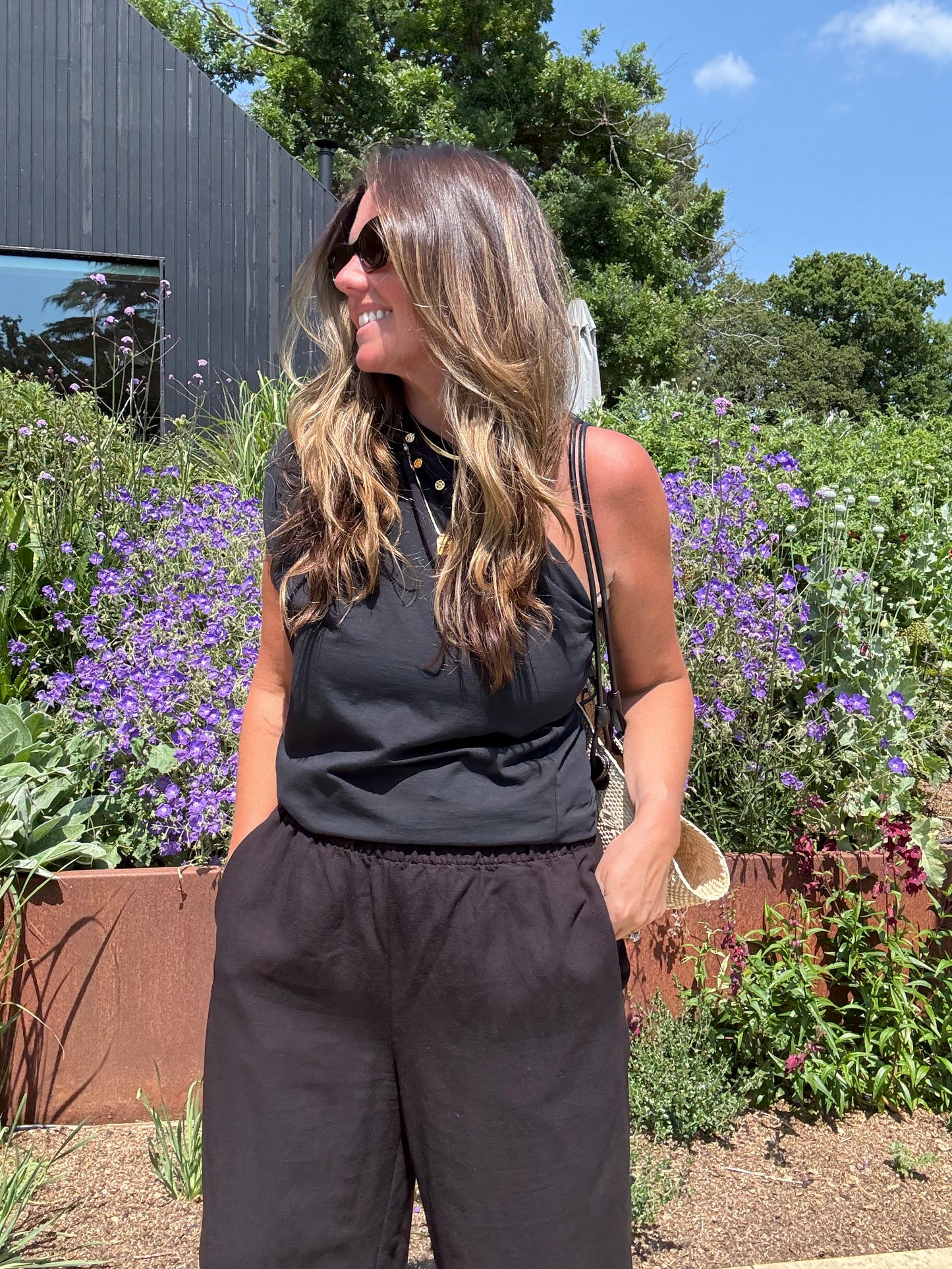 Black One Shoulder Top