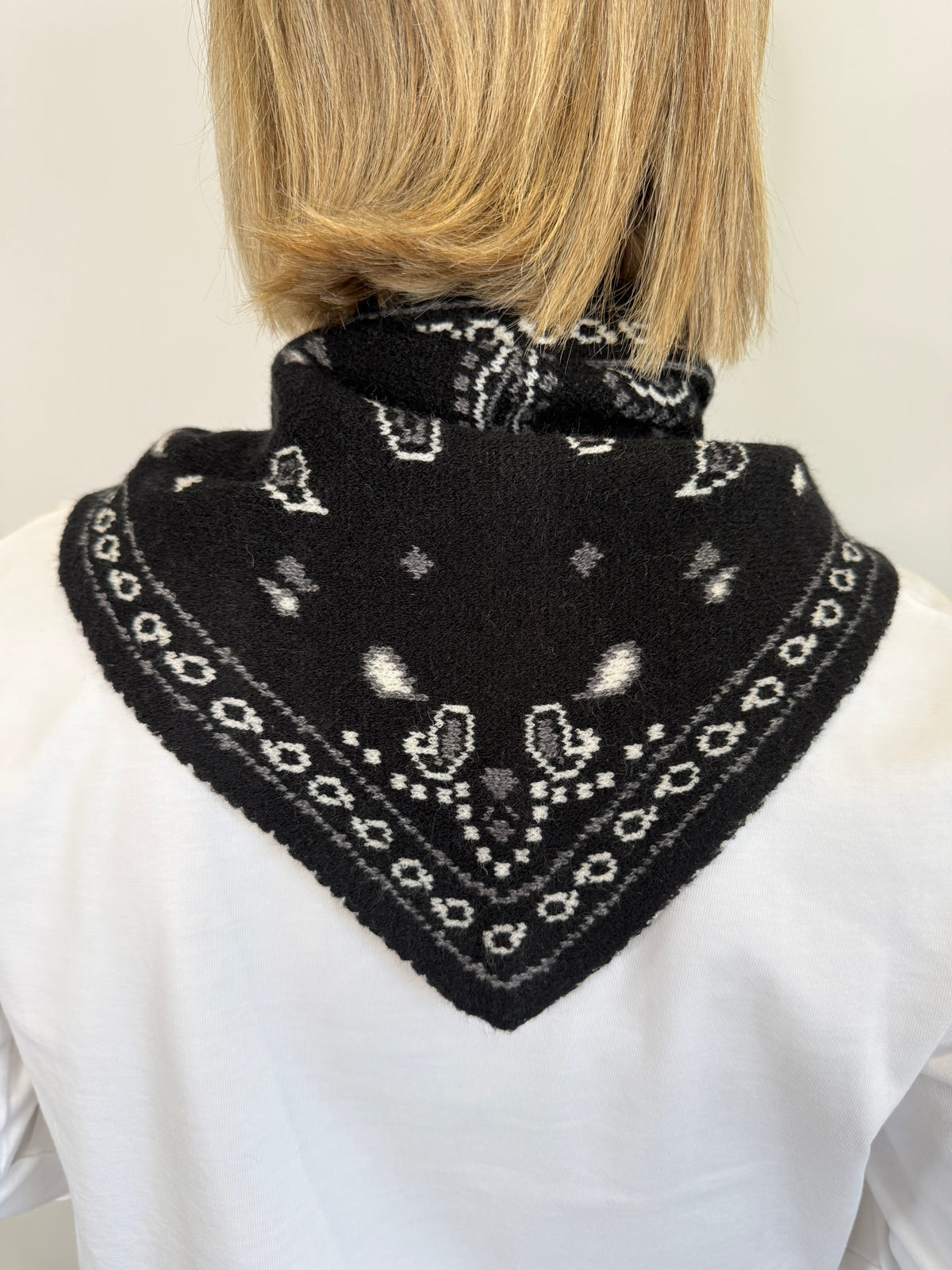 Black Triangle Bandana Scarf