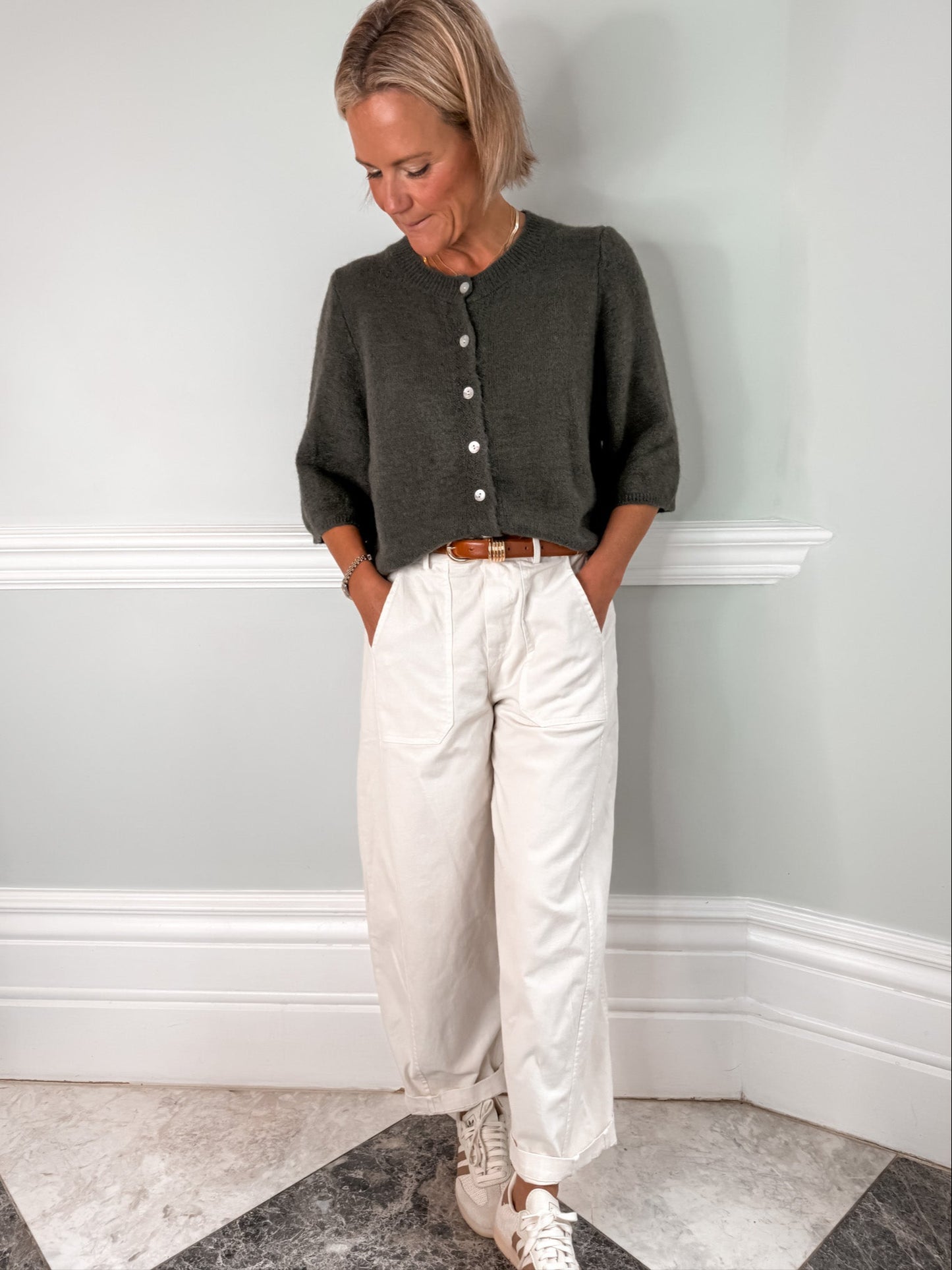 Khaki Everyday Cardigan