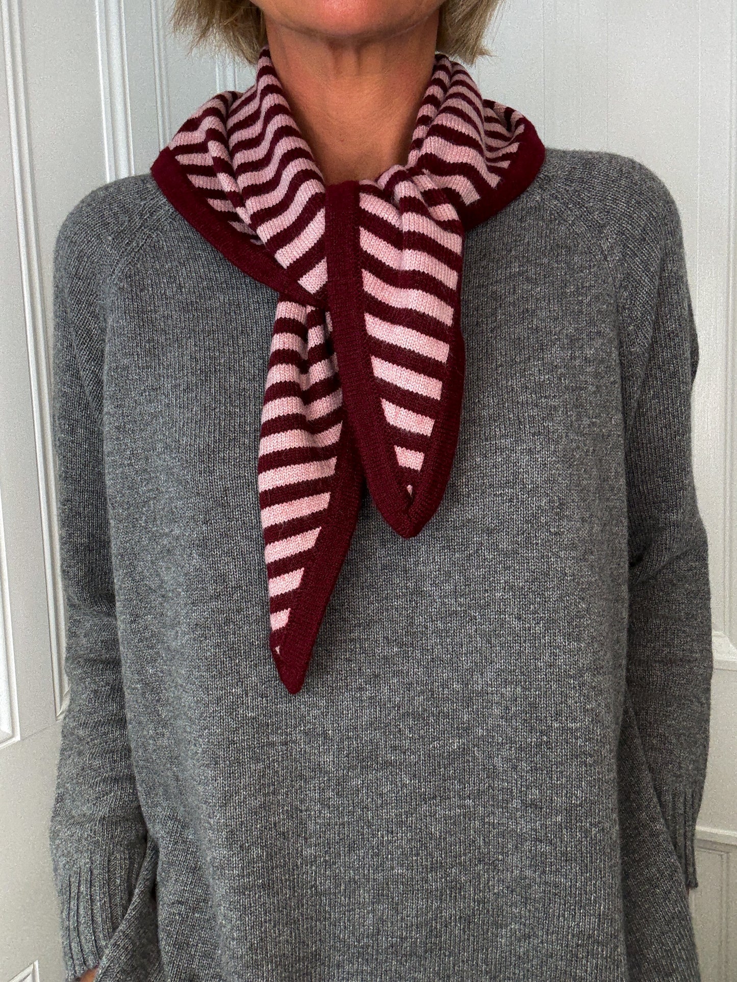 Stripe Knit Scarf