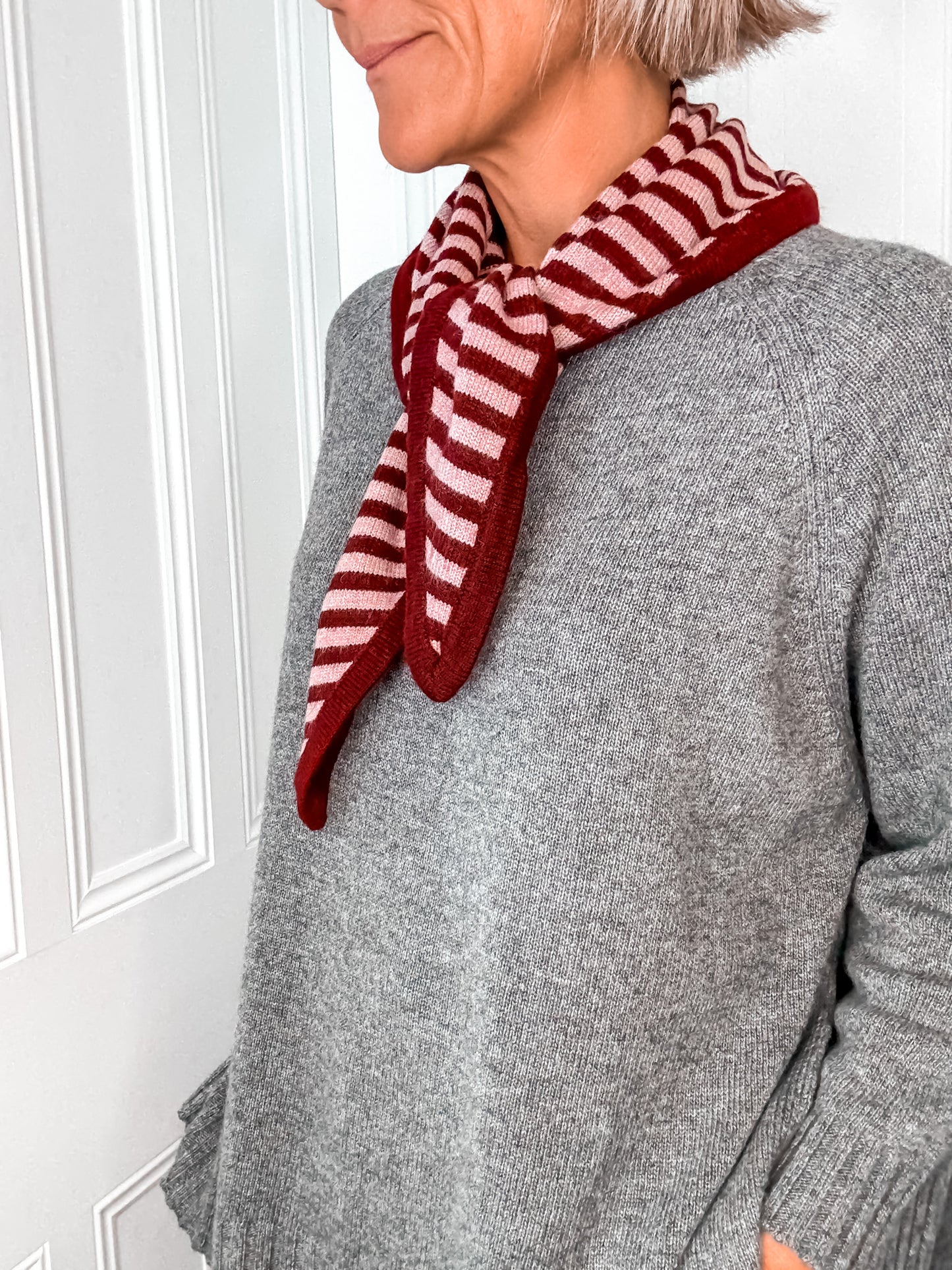 Stripe Knit Scarf