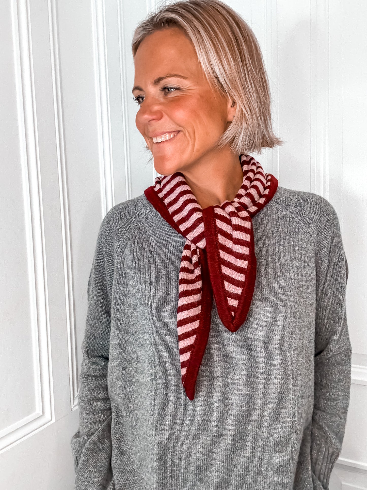 Stripe Knit Scarf