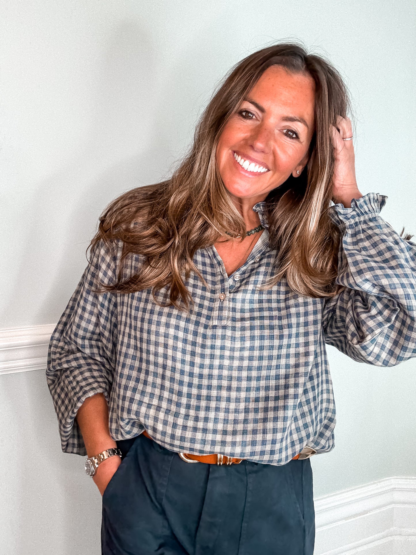 Check Blouse