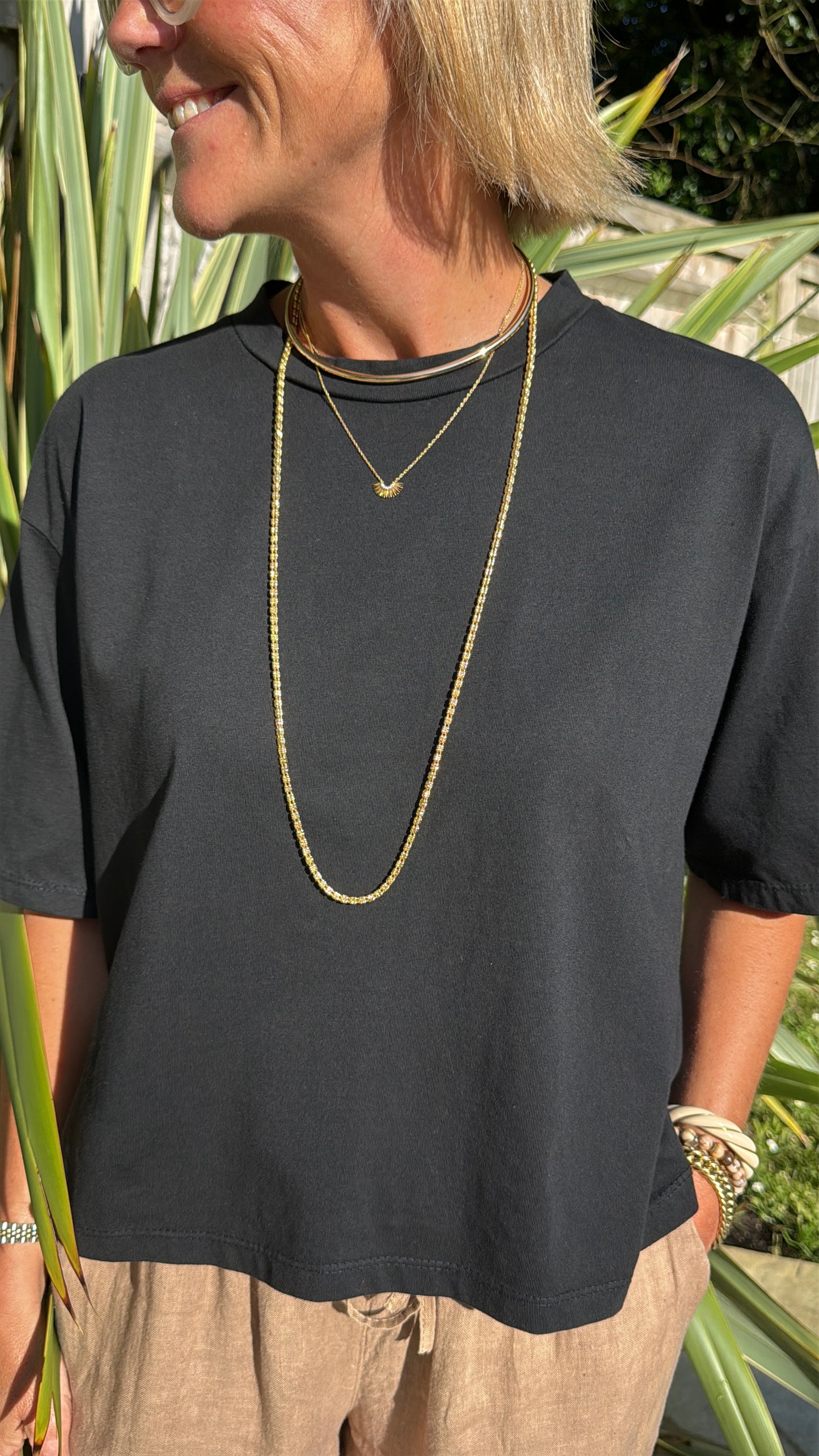 Black Boxy Tee
