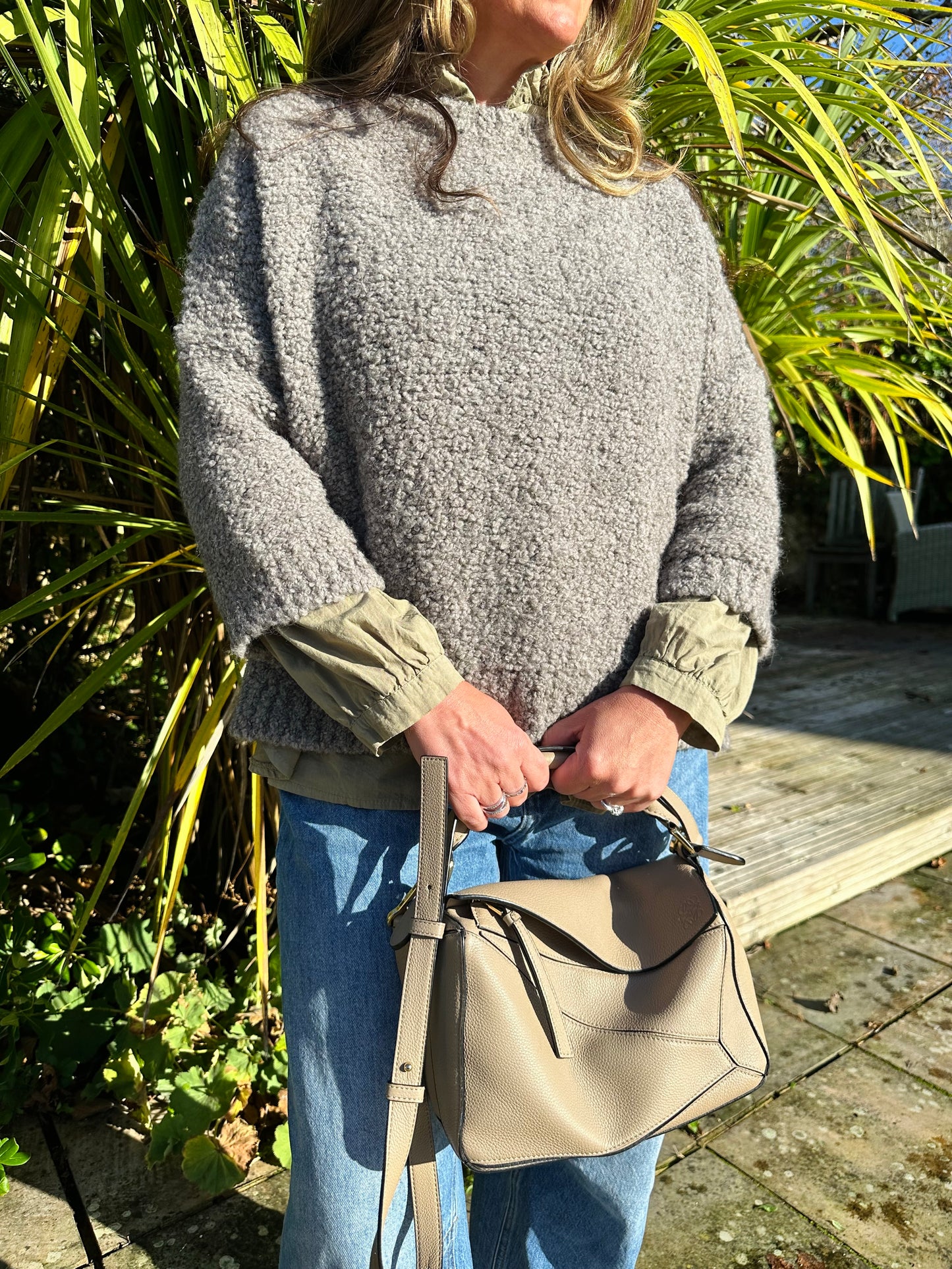 Khaki Embroidered Shirt