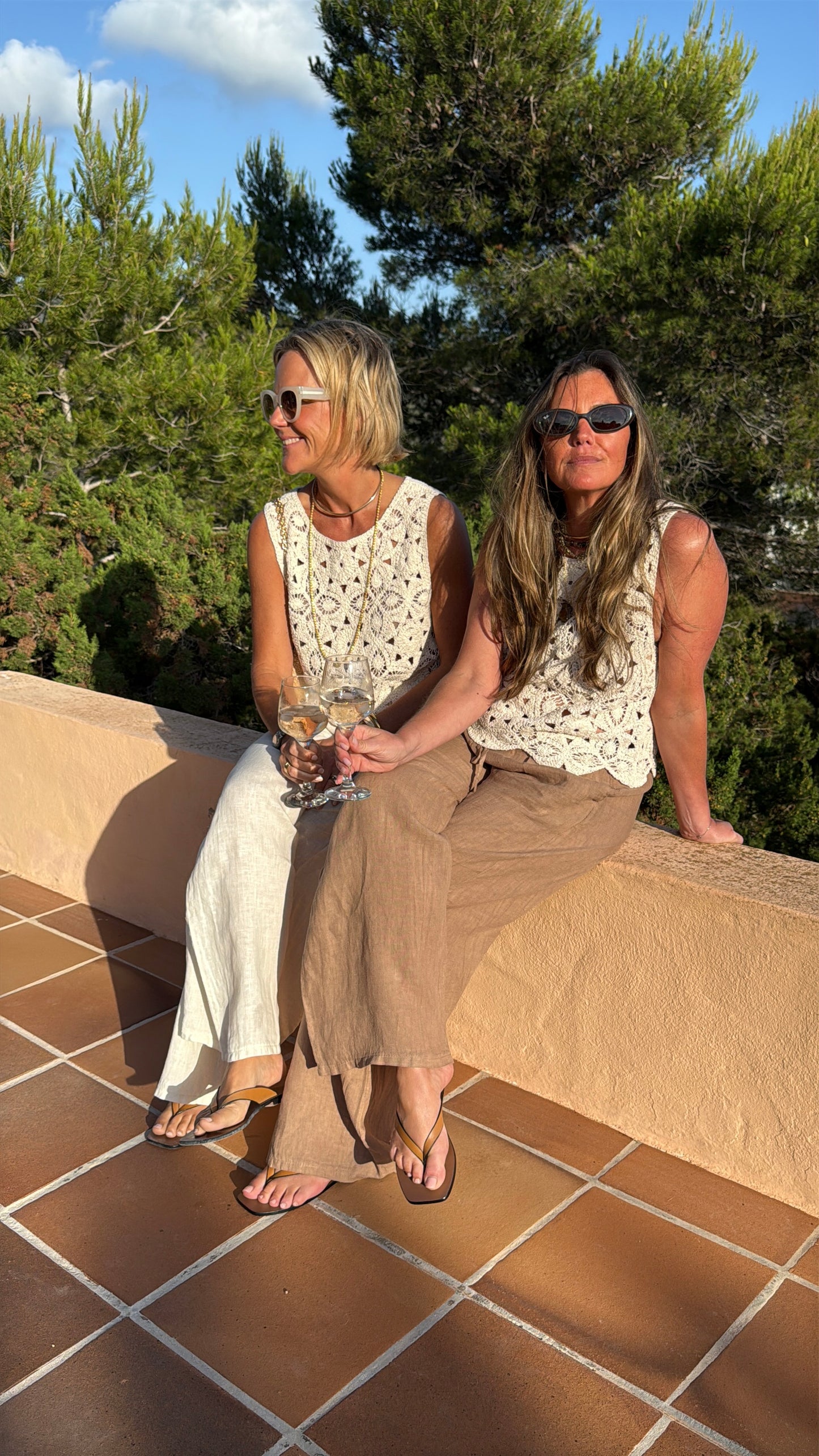 Camel Linen Trousers