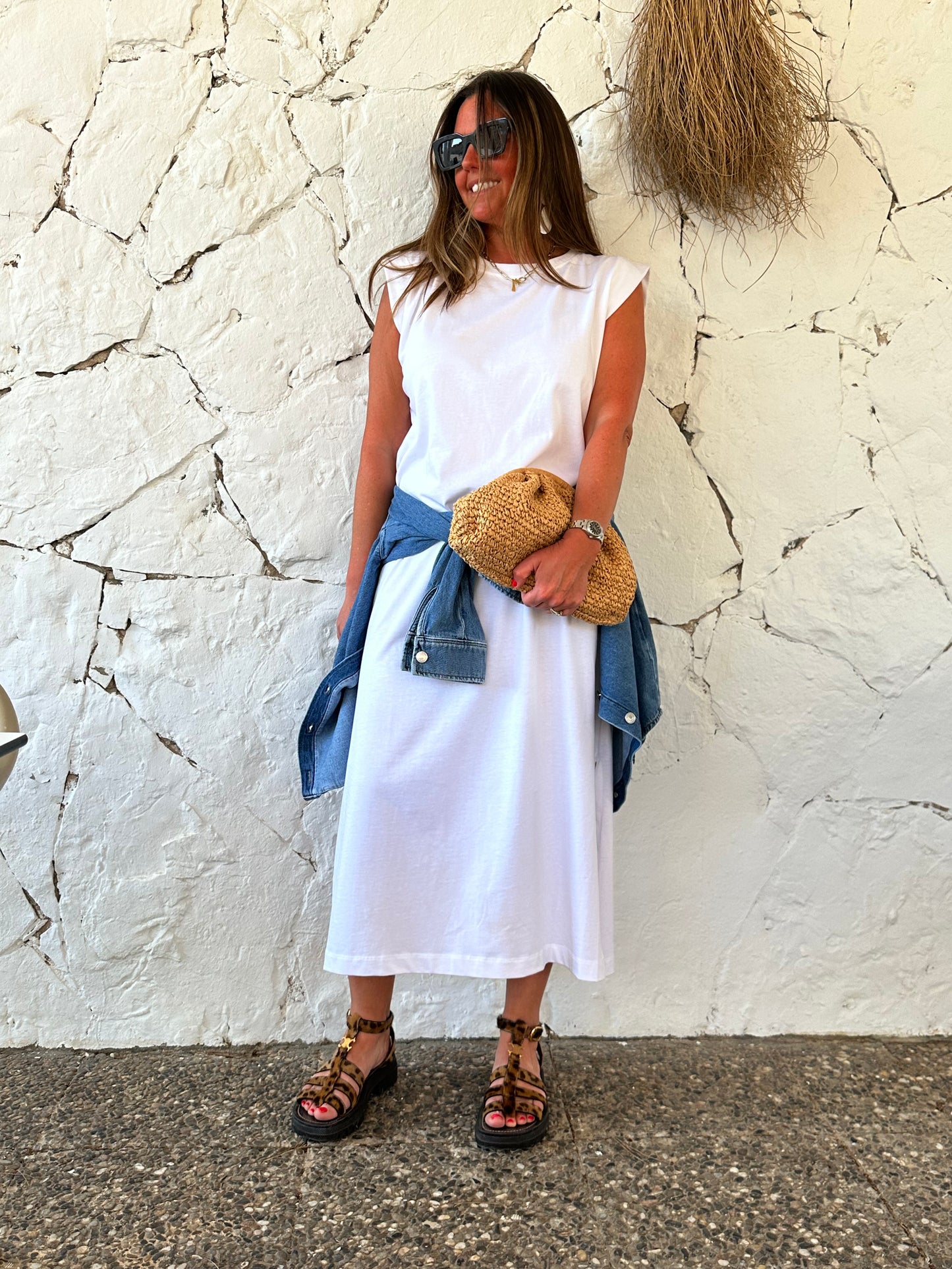 White Sleeveless Dress