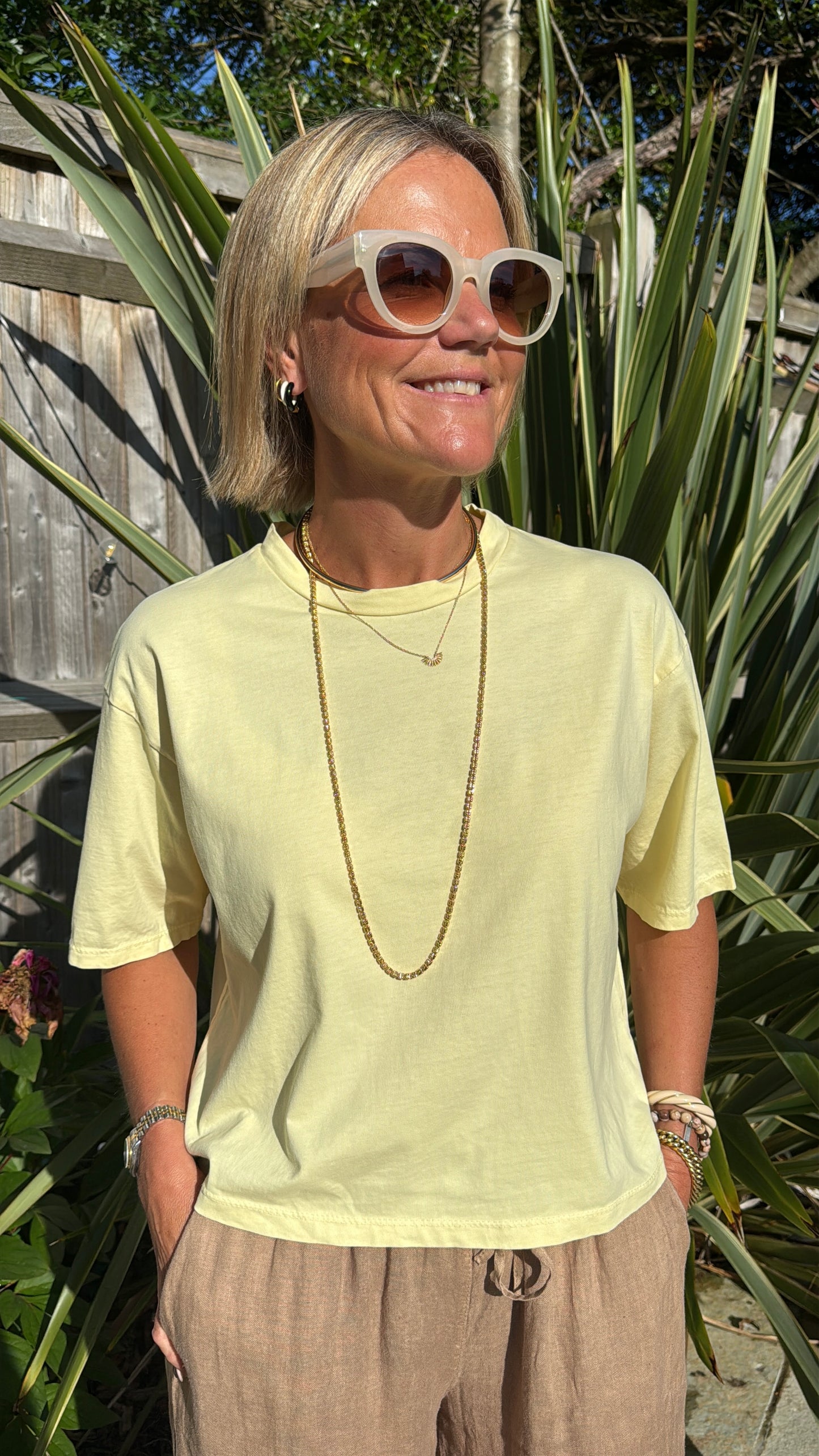 Yellow Boxy Tee