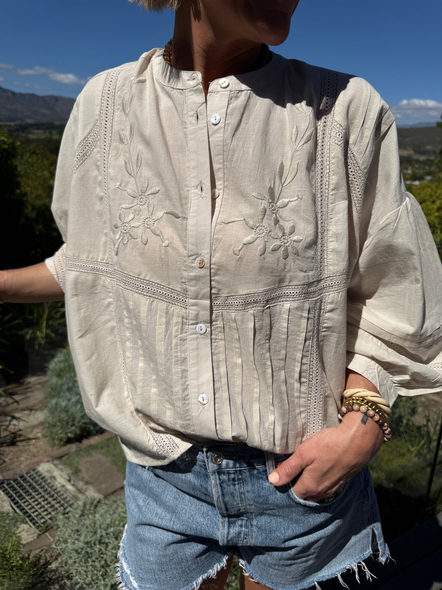 Stone Embroidered Blouse