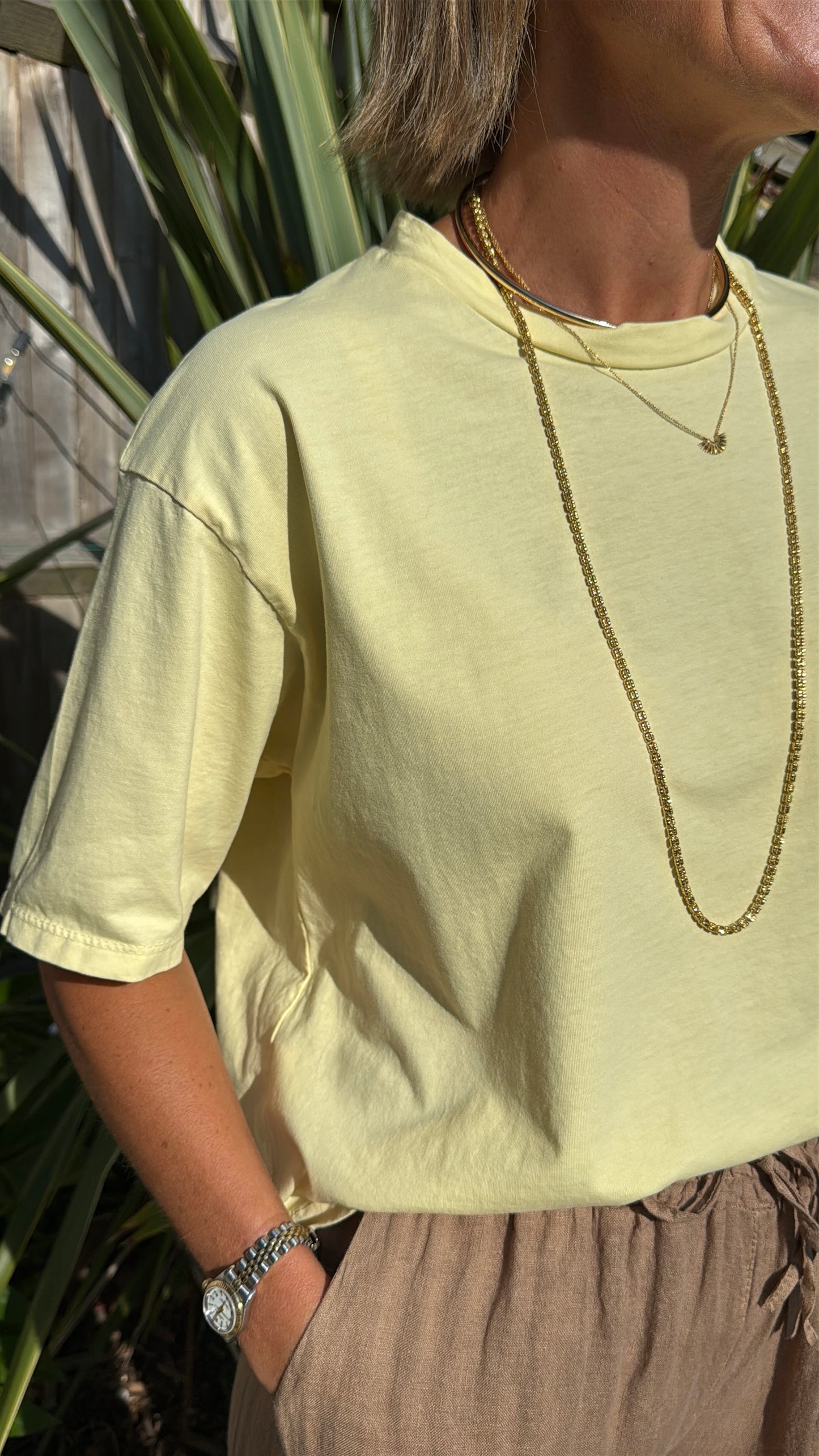 Yellow Boxy Tee