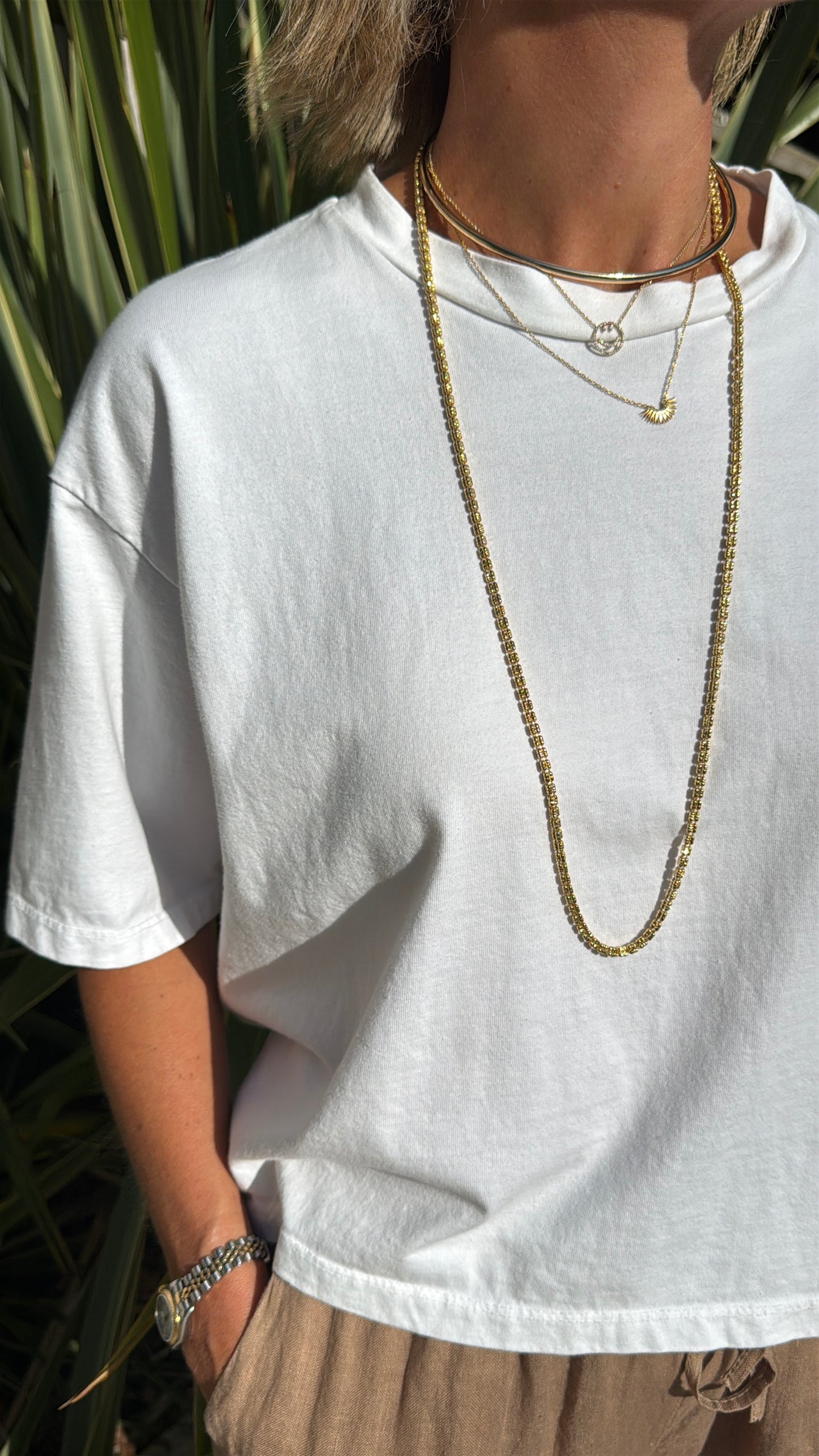 White Boxy Tee