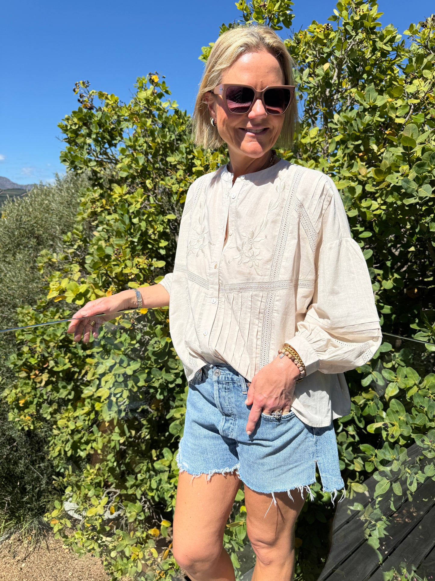 Stone Embroidered Blouse