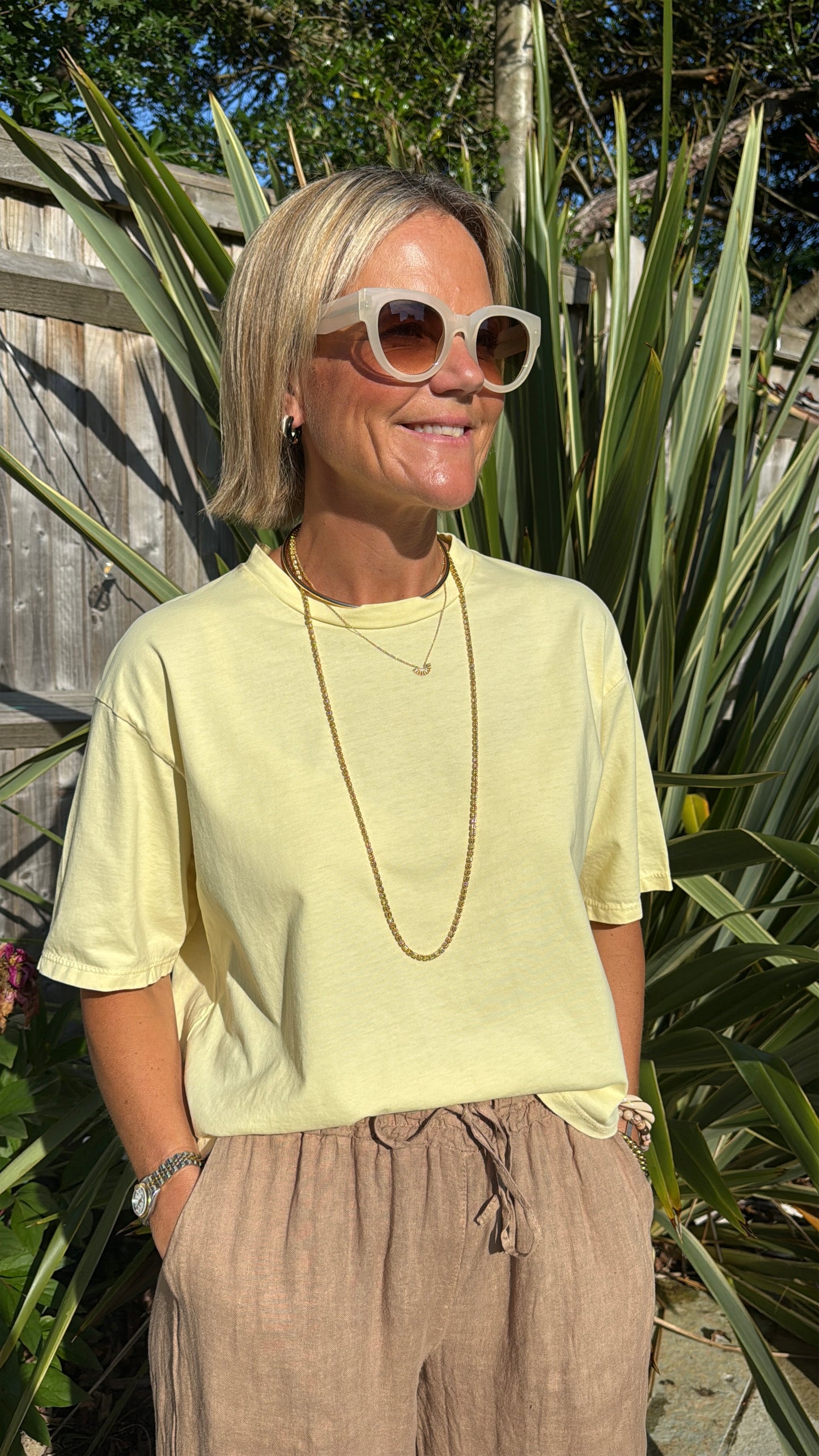 Yellow Boxy Tee