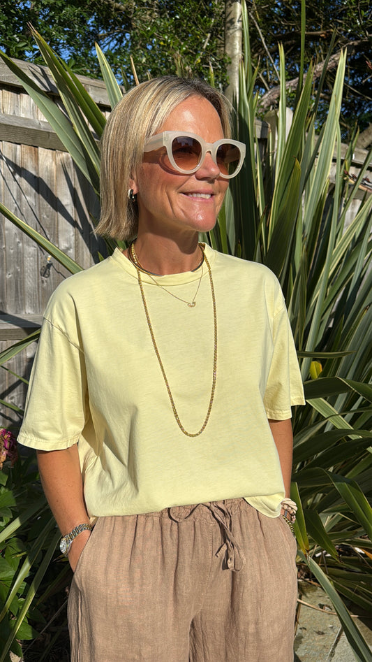 Yellow Boxy Tee