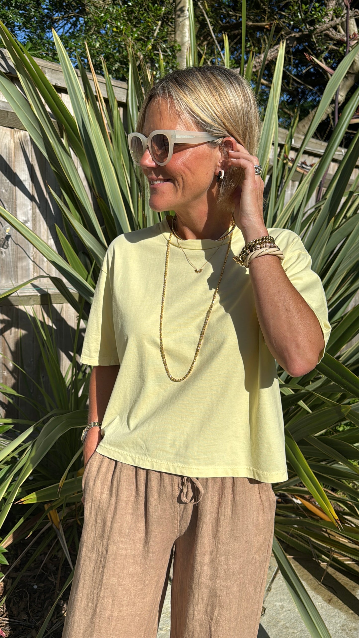 Yellow Boxy Tee