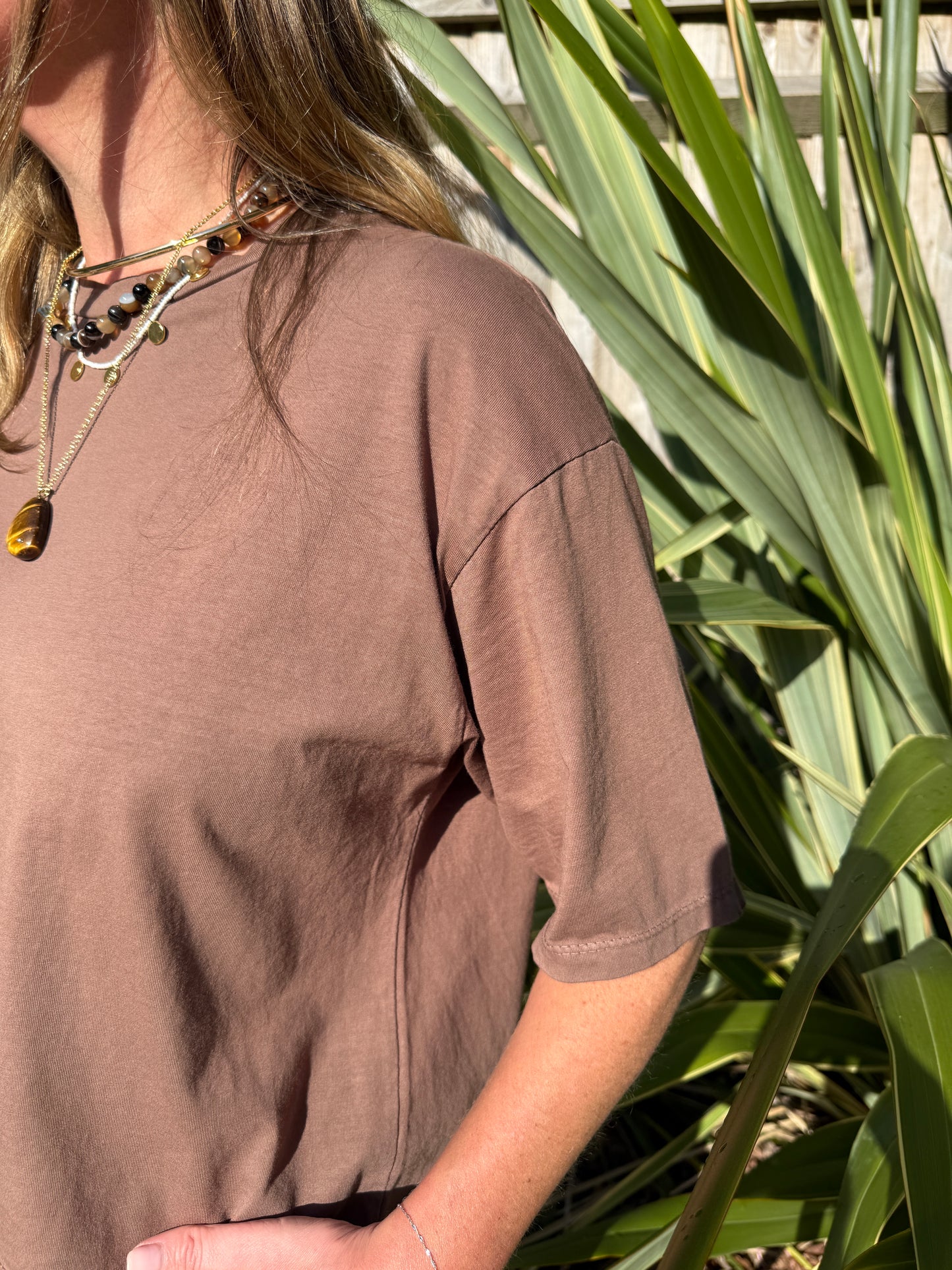 Brown Boxy Tee