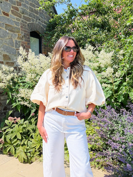 Cream Puff Sleeve Shirt