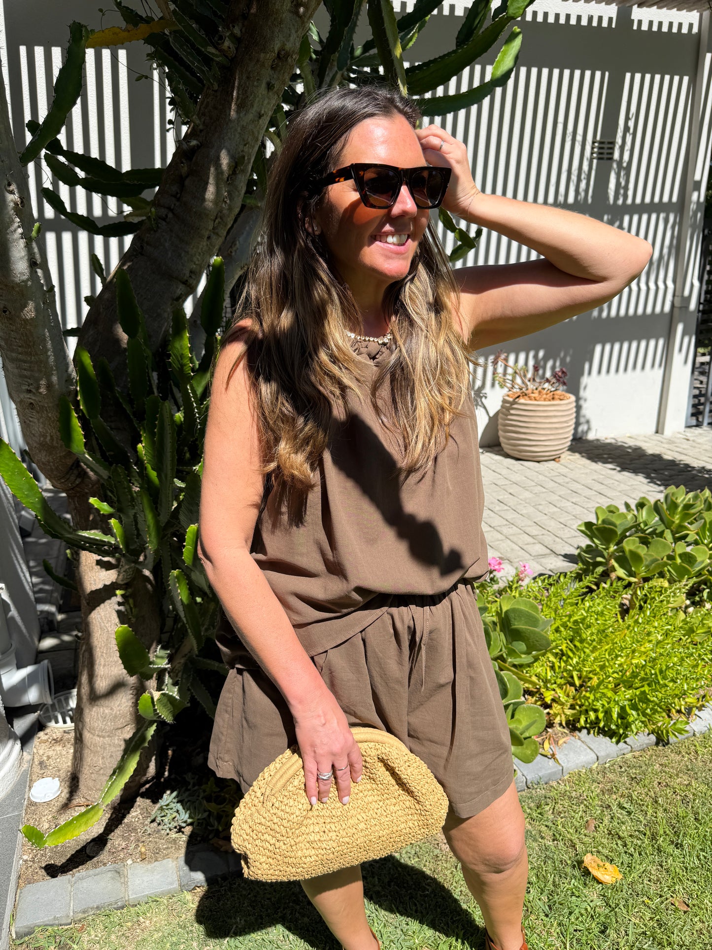 Chocolate Shorts Set