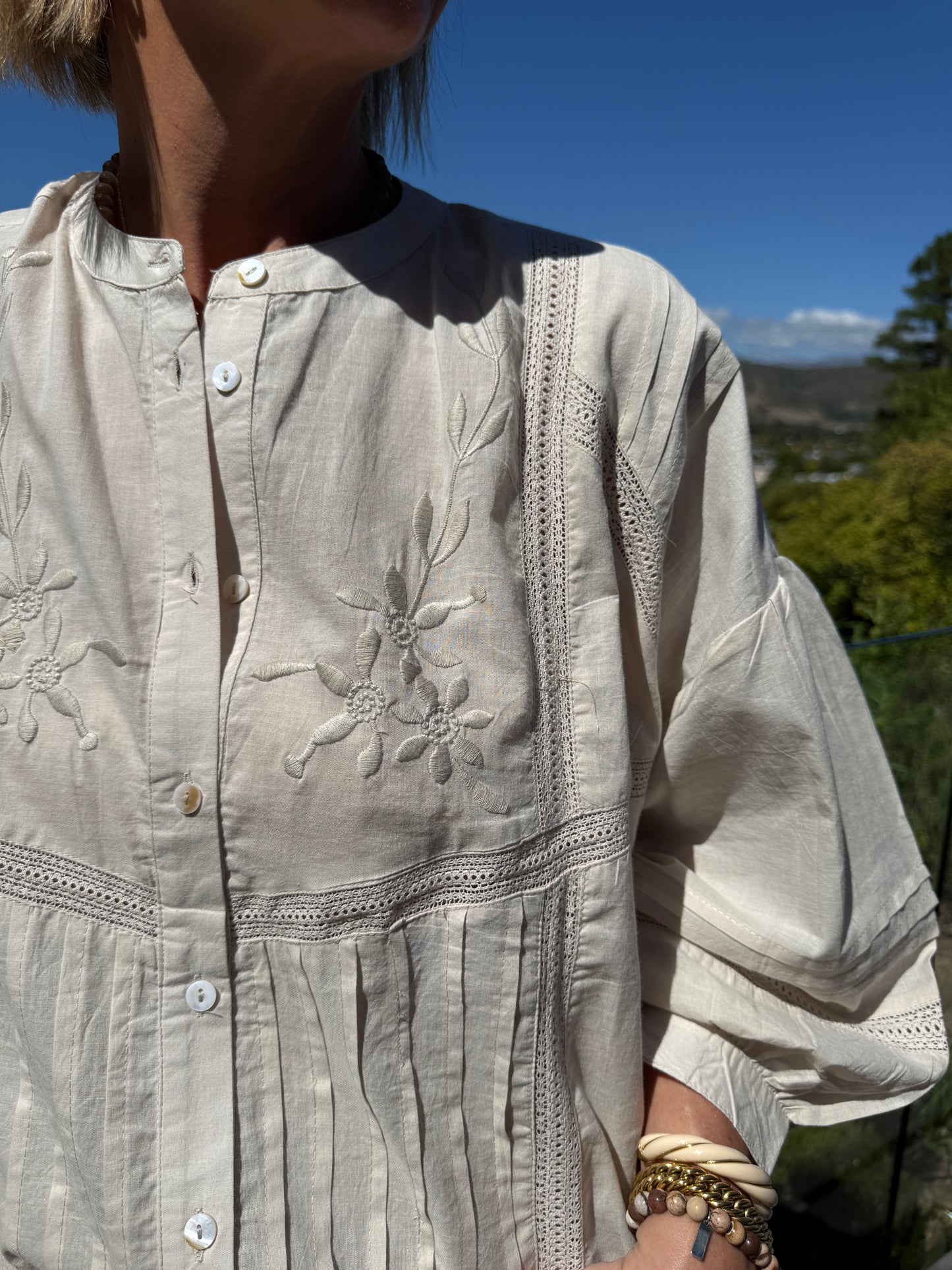 Stone Embroidered Blouse