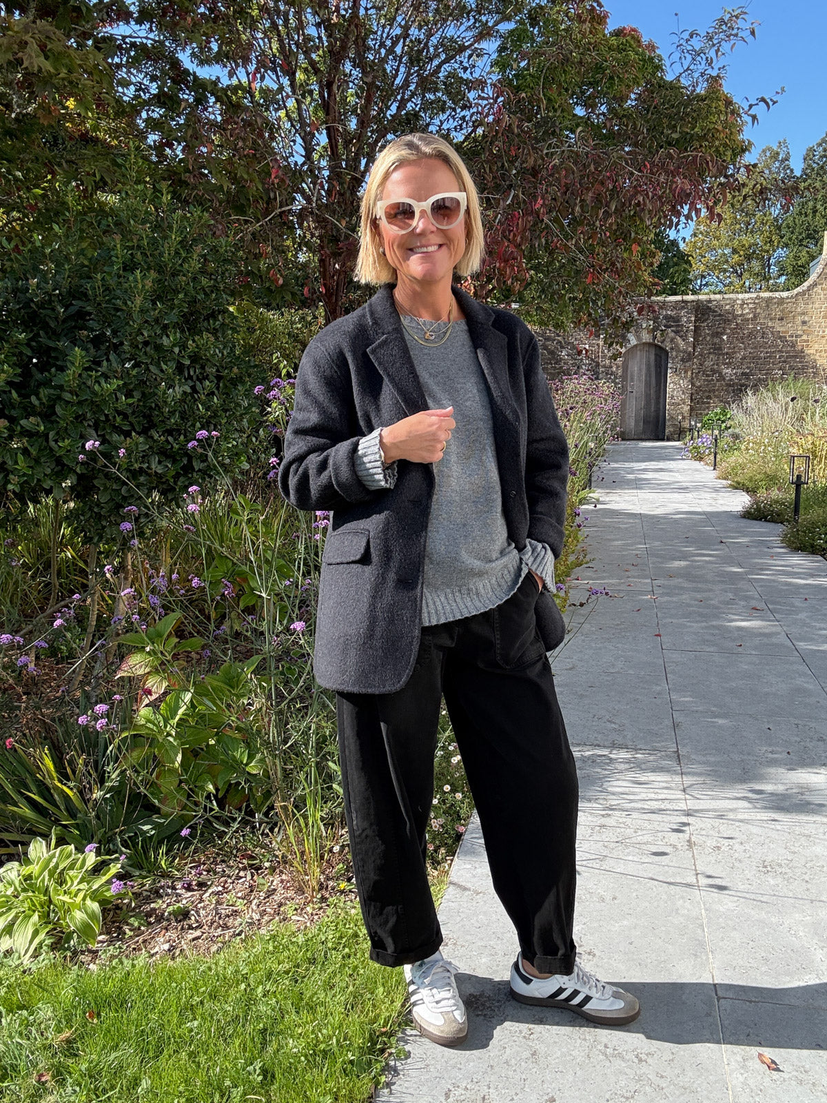 Charcoal Classic Wool Blazer