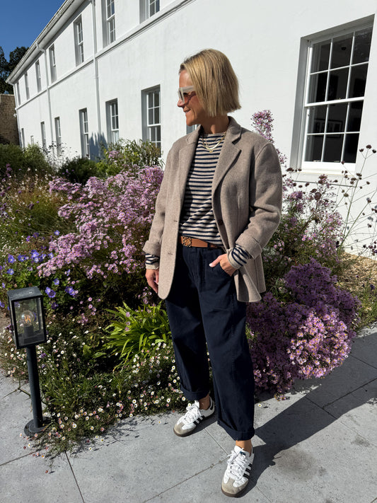 Oatmeal Classic Wool Blazer