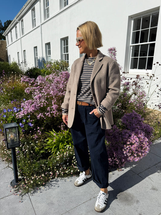 Oatmeal Classic Wool Blazer