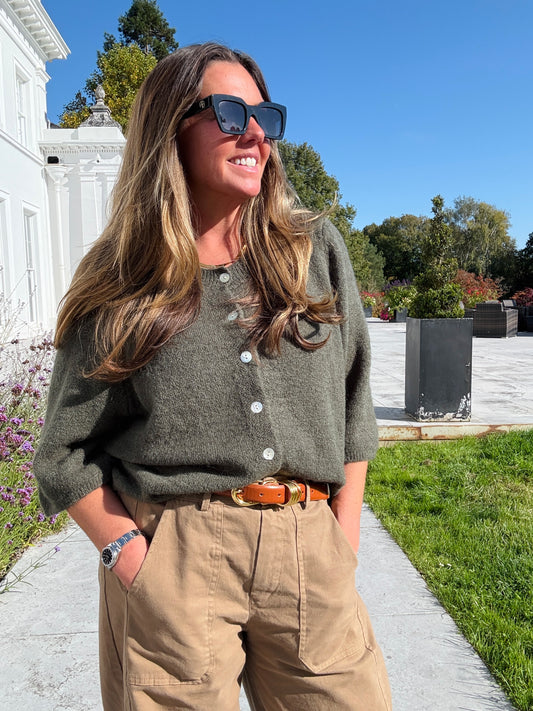 Khaki Everyday Cardigan