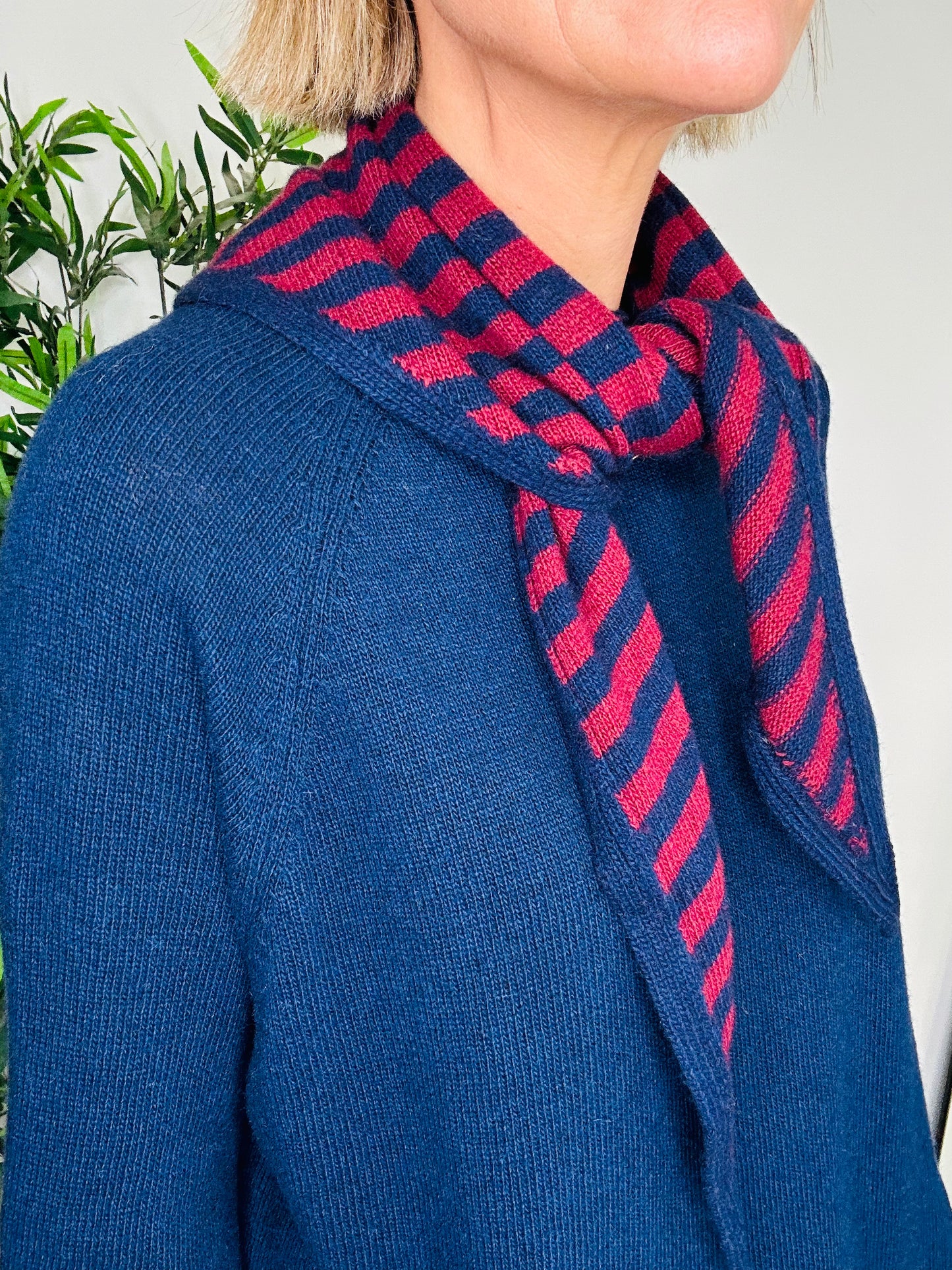 Stripe Knit Scarf