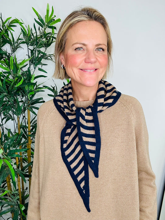 Stripe Knit Scarf