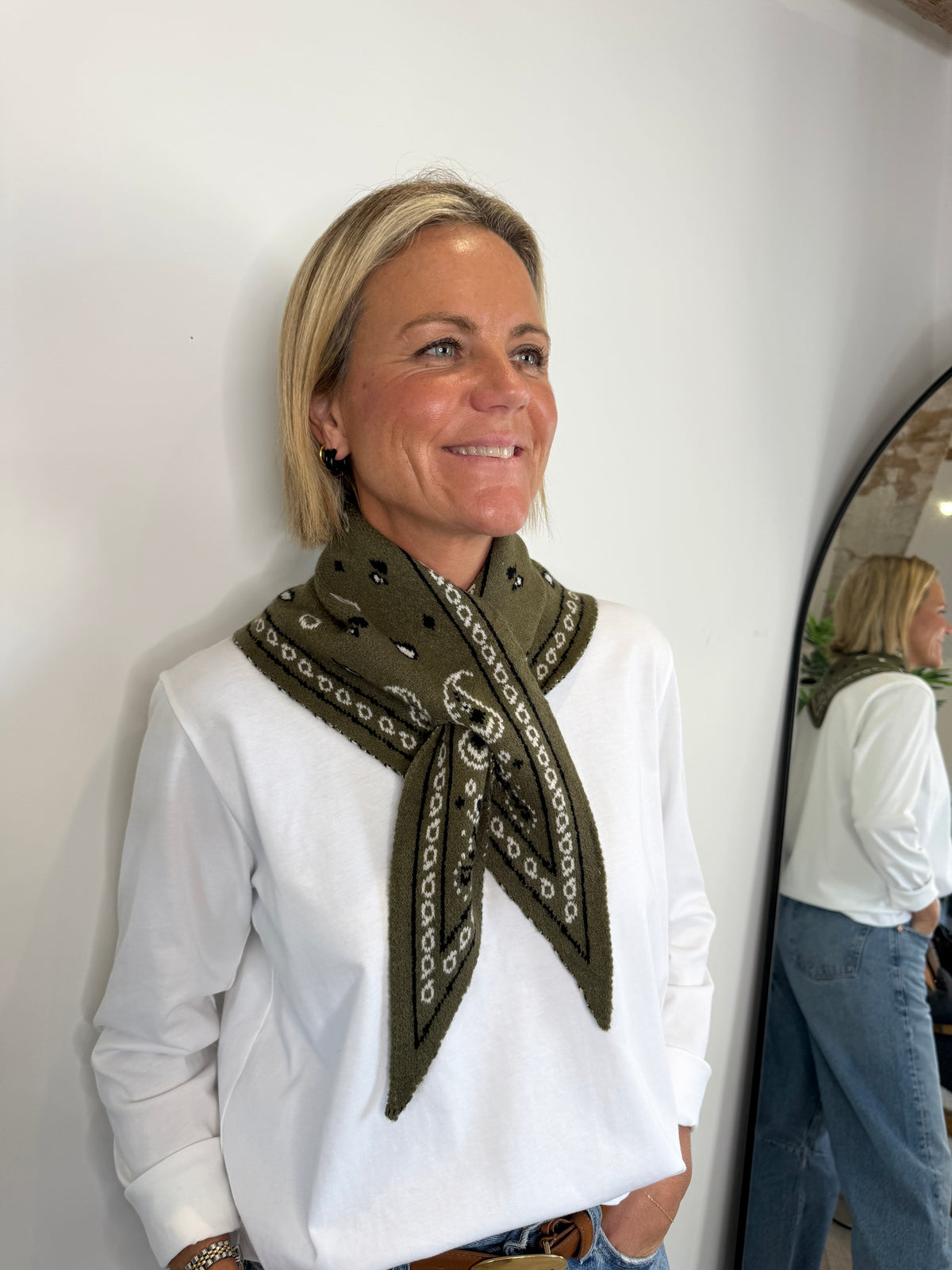 Khaki Triangle Bandana Scarf