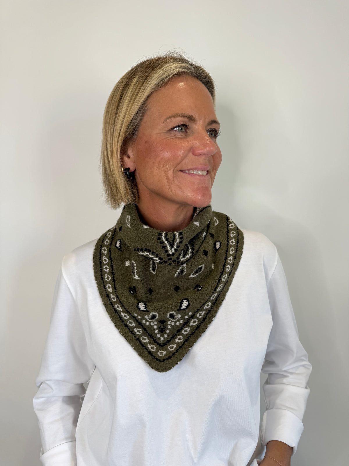 Khaki Triangle Bandana Scarf