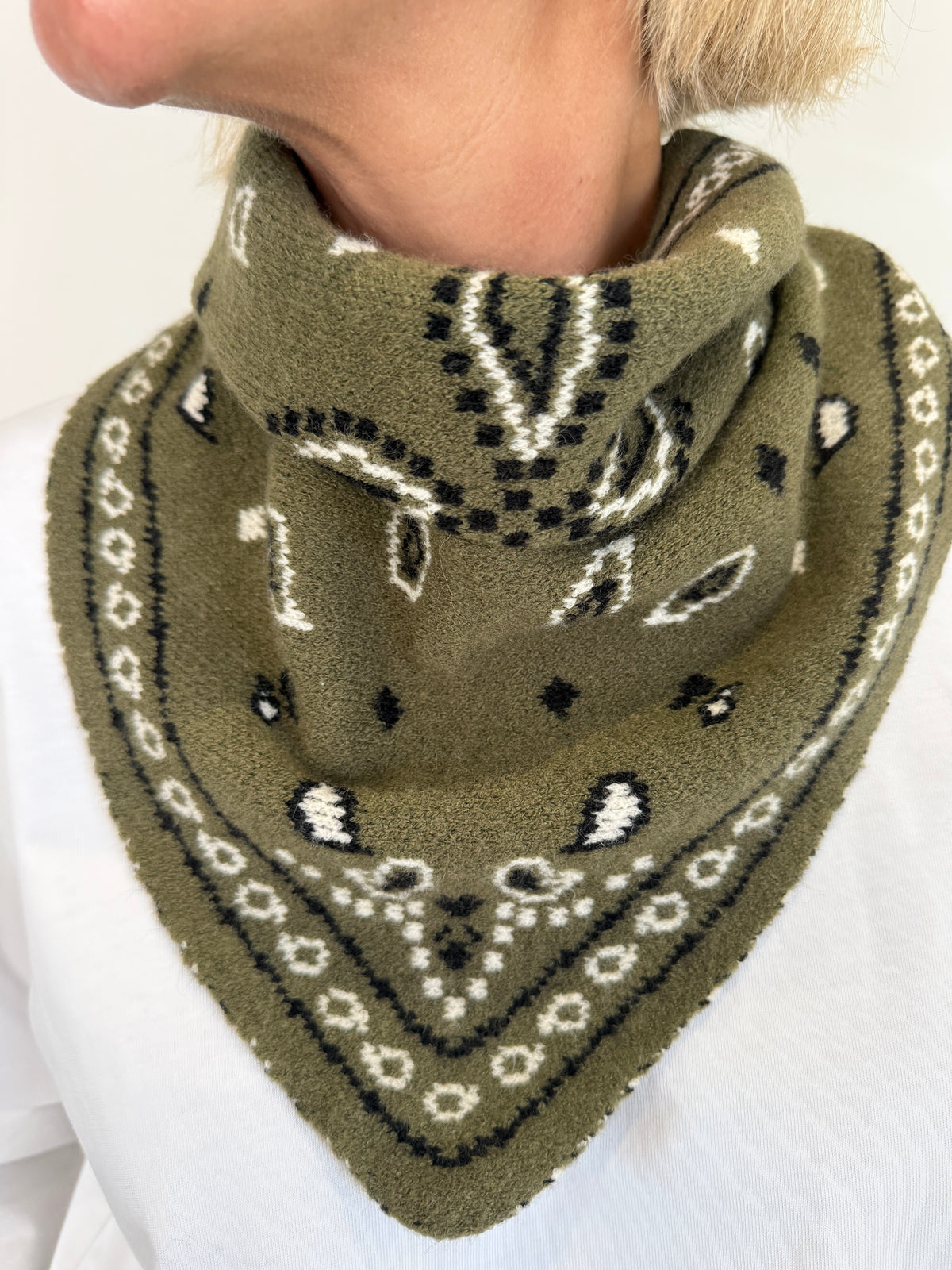 Khaki Triangle Bandana Scarf