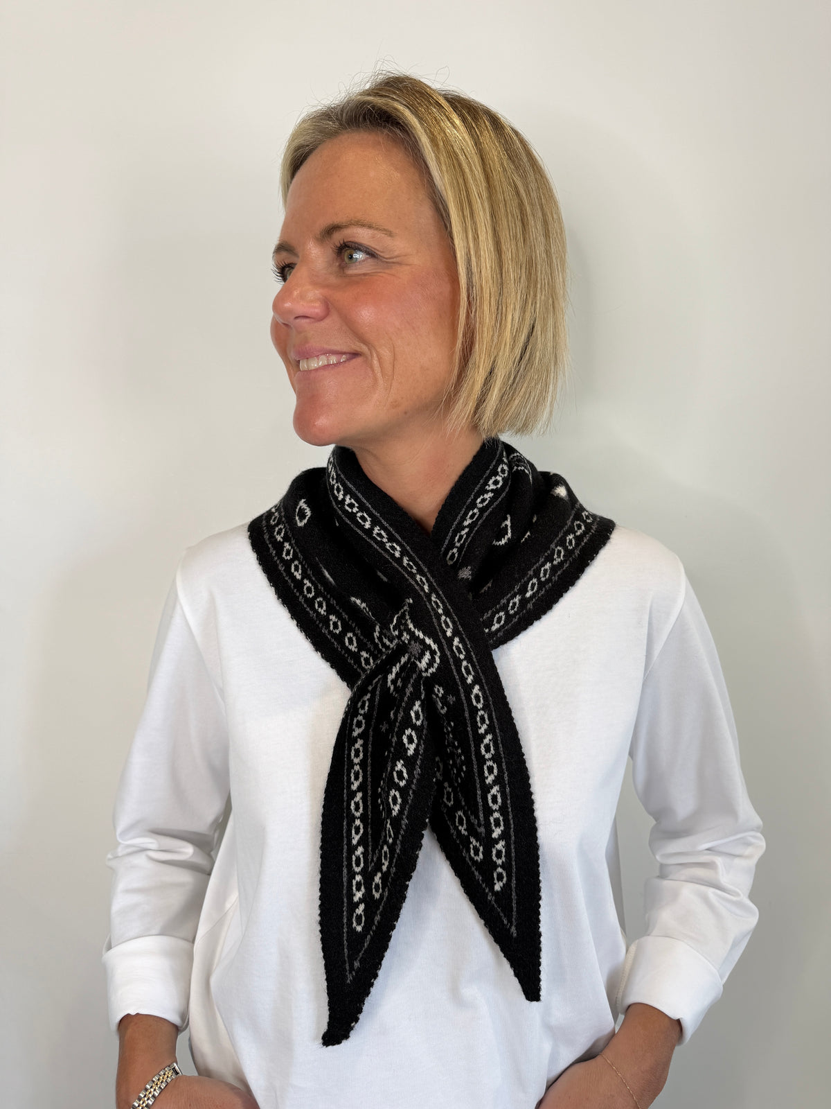 Black Triangle Bandana Scarf