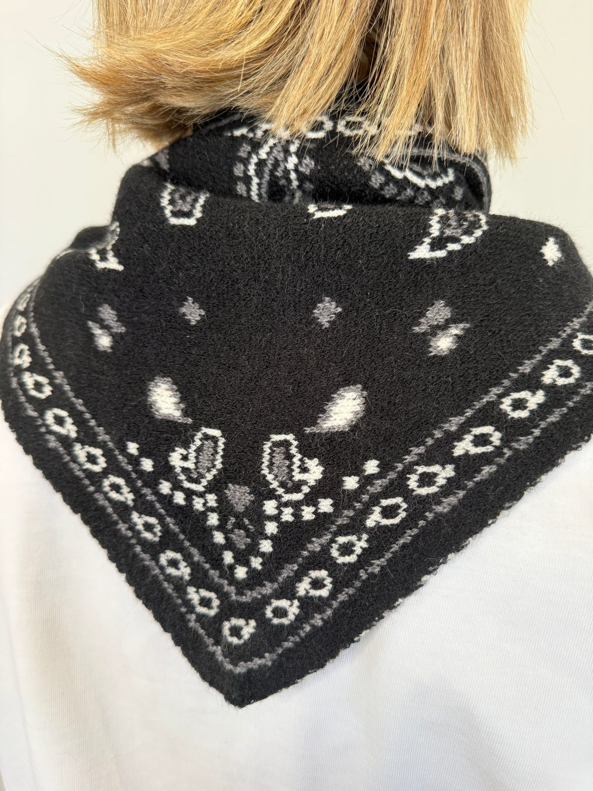 Black Triangle Bandana Scarf
