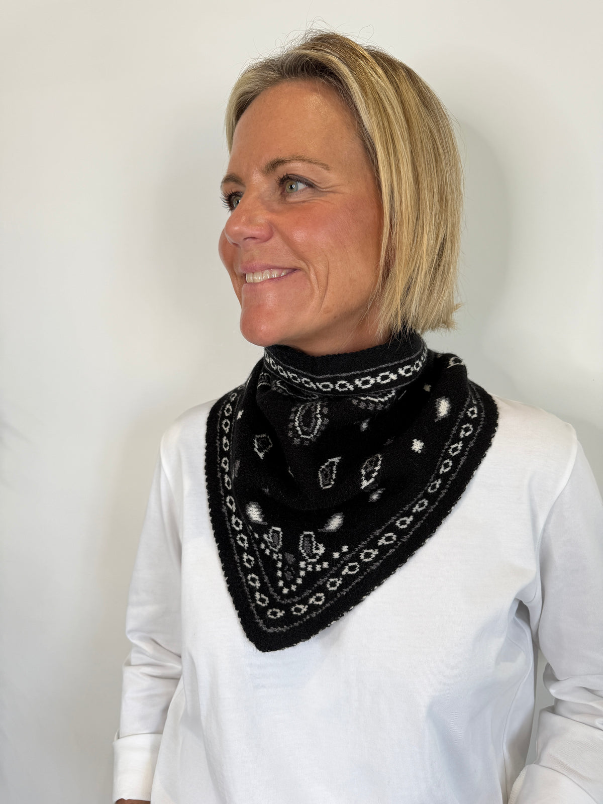 Black Triangle Bandana Scarf