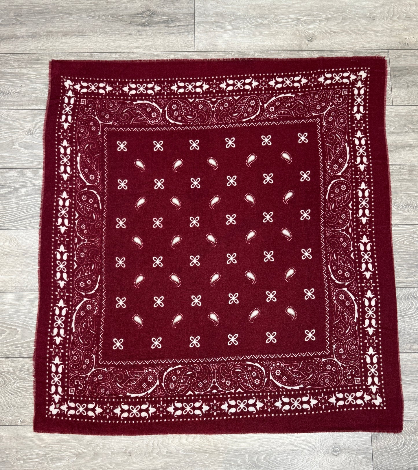 Burgundy Bandana Scarf