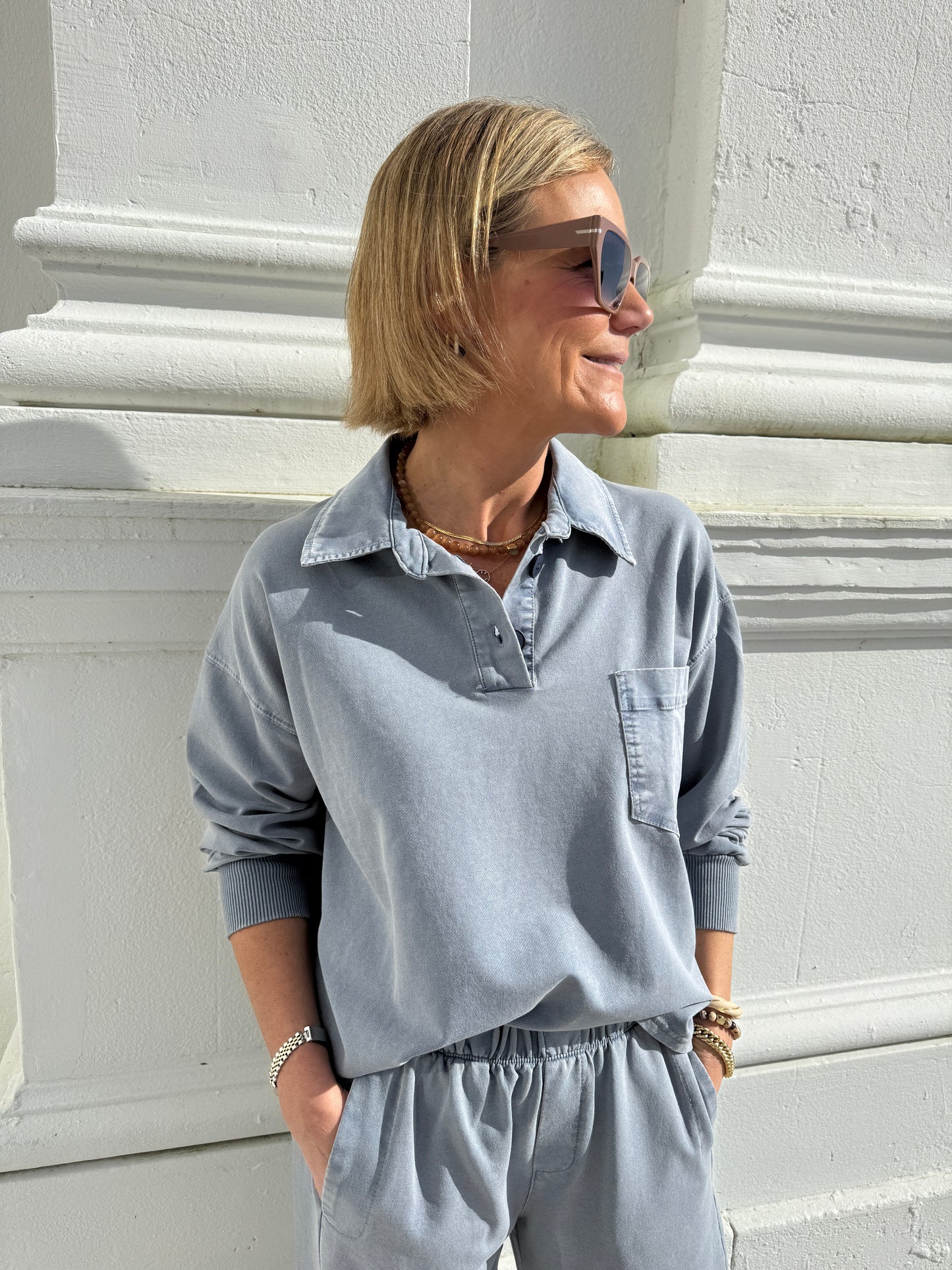 Denim Blue Loungewear Set