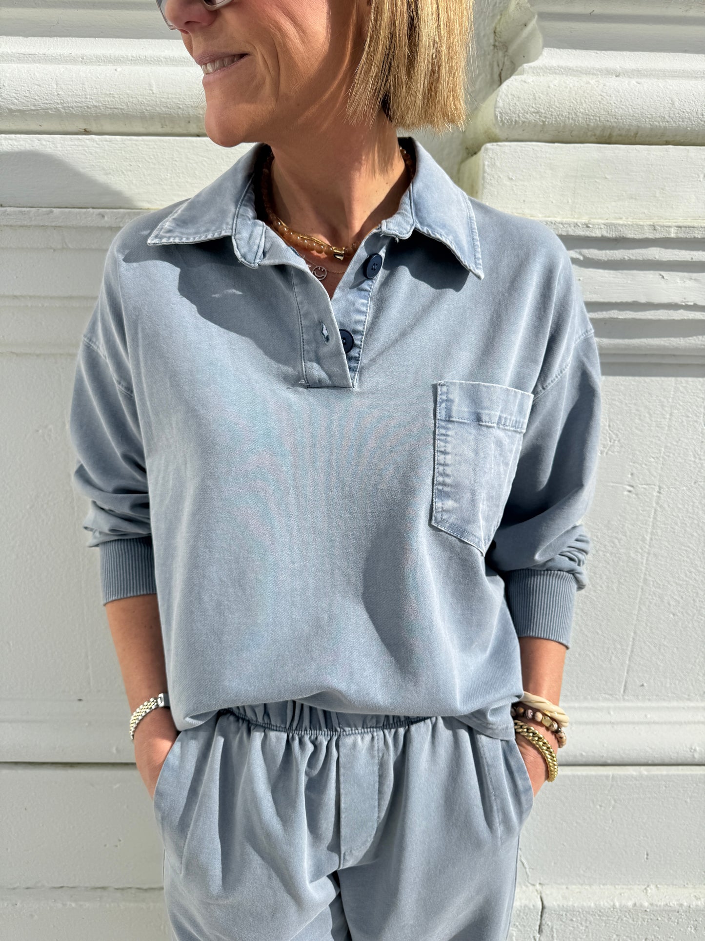 Denim Blue Loungewear Set