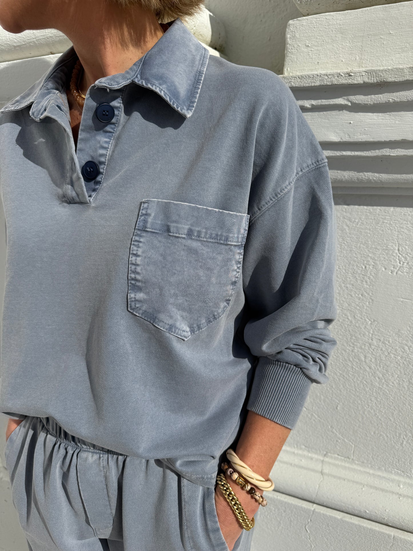 Denim Blue Loungewear Set